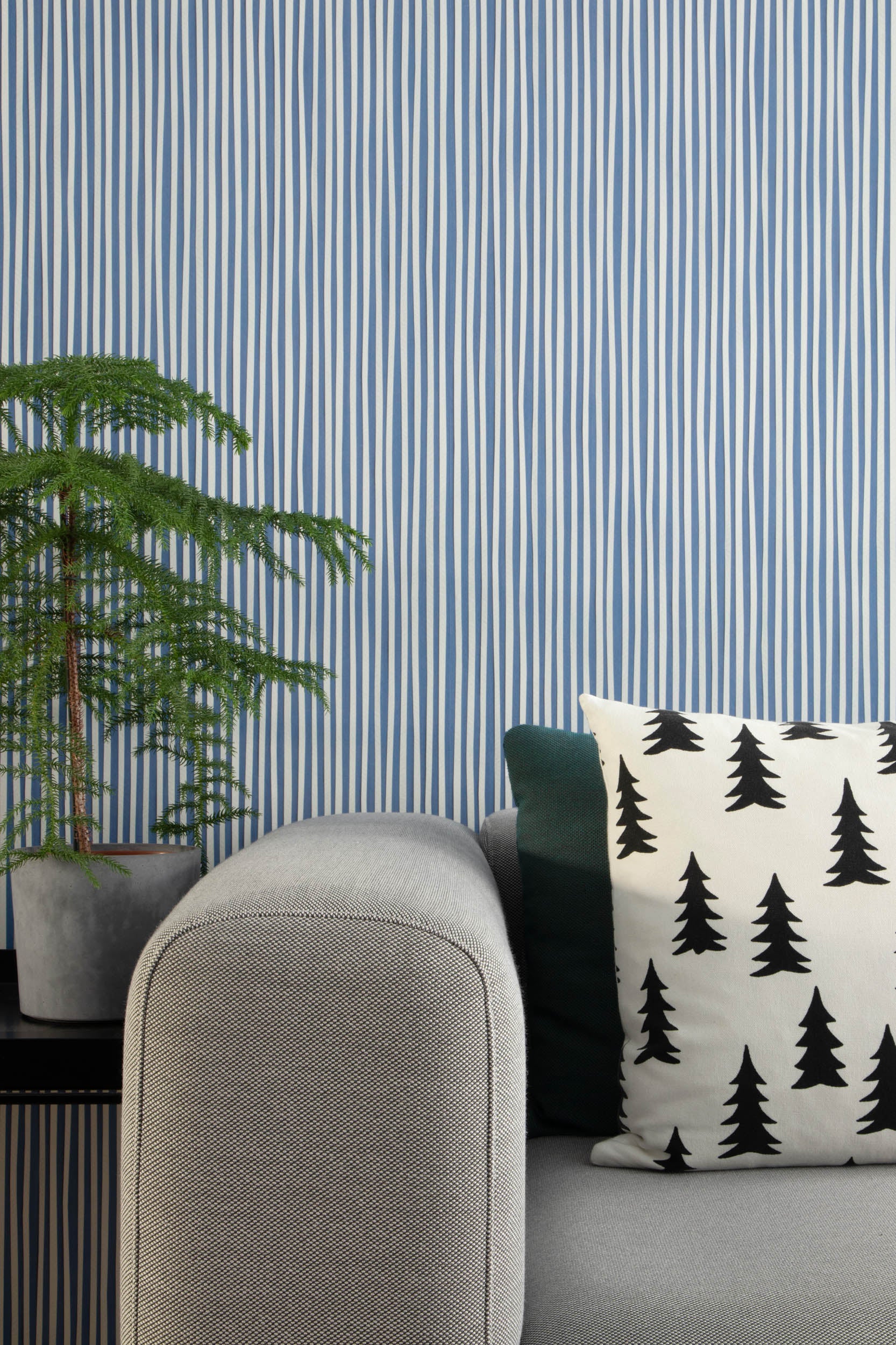 Studio Ditte Strepen Parijs Blauw Behang