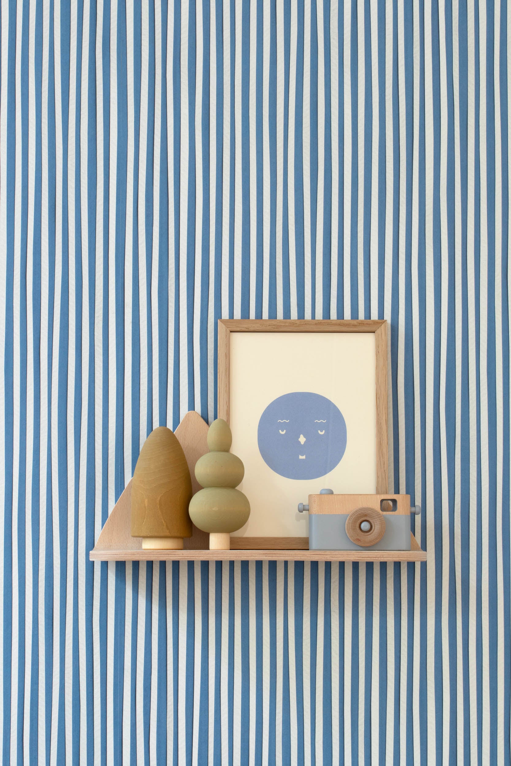 Studio Ditte Strepen Parijs Blauw Behang