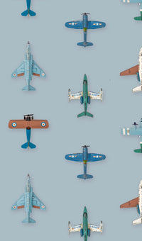 Studio Ditte Vliegtuigjes Lichtblauw