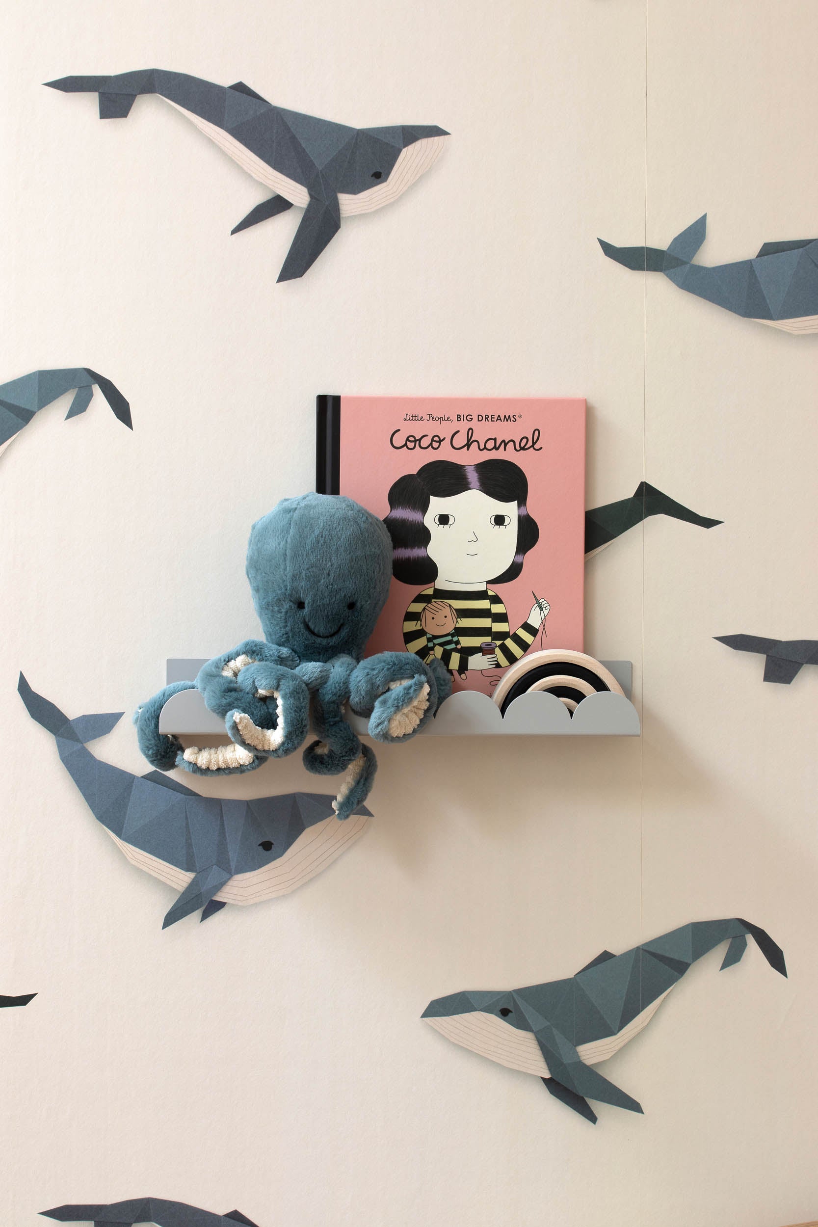 Studio Ditte Walvis Crème Behang