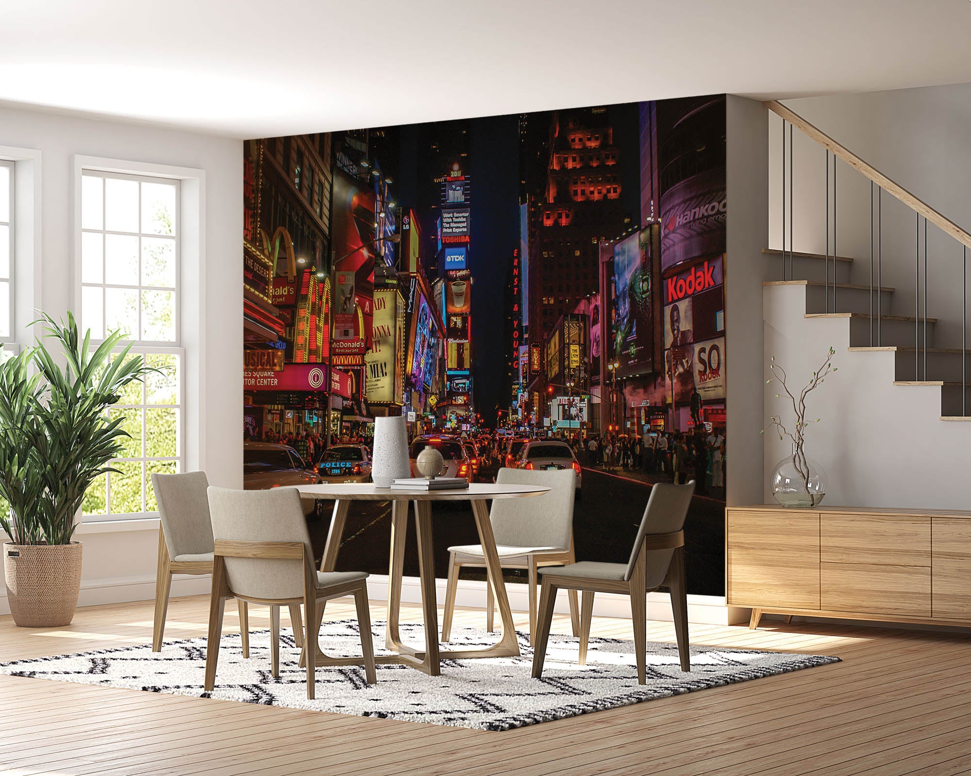 Times Square in de nacht - LW00345 Fotobehang