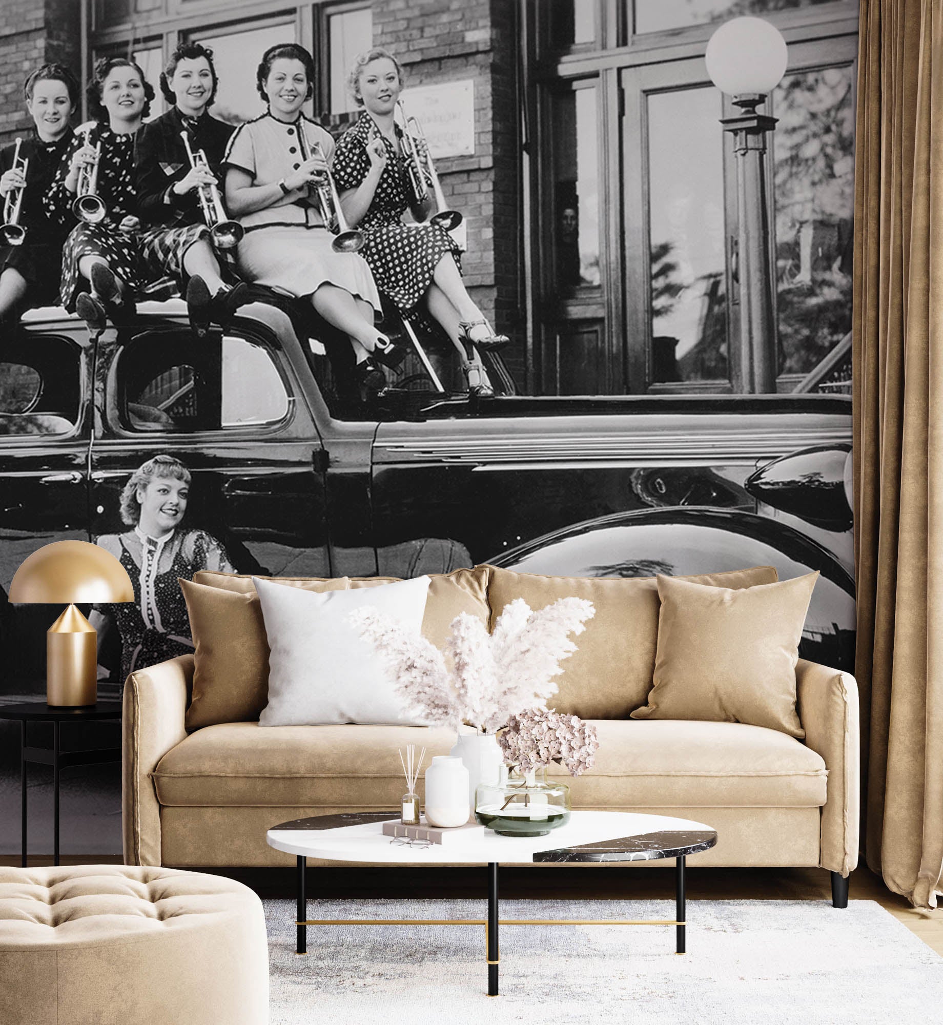 Vintage auto - LW00400 Fotobehang