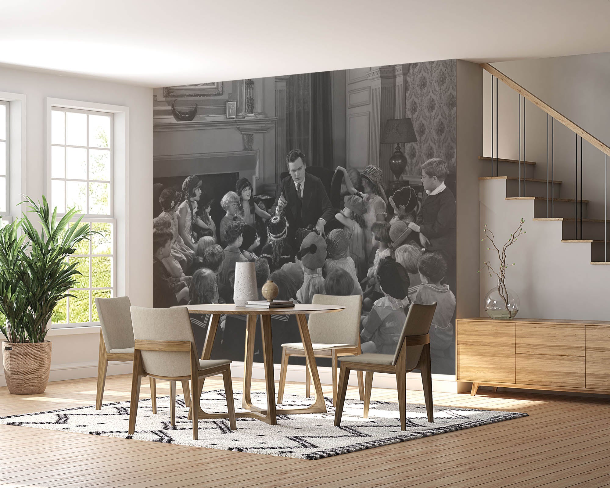 Vintage beeld van een verhalenverteller - LW00409 Fotobehang