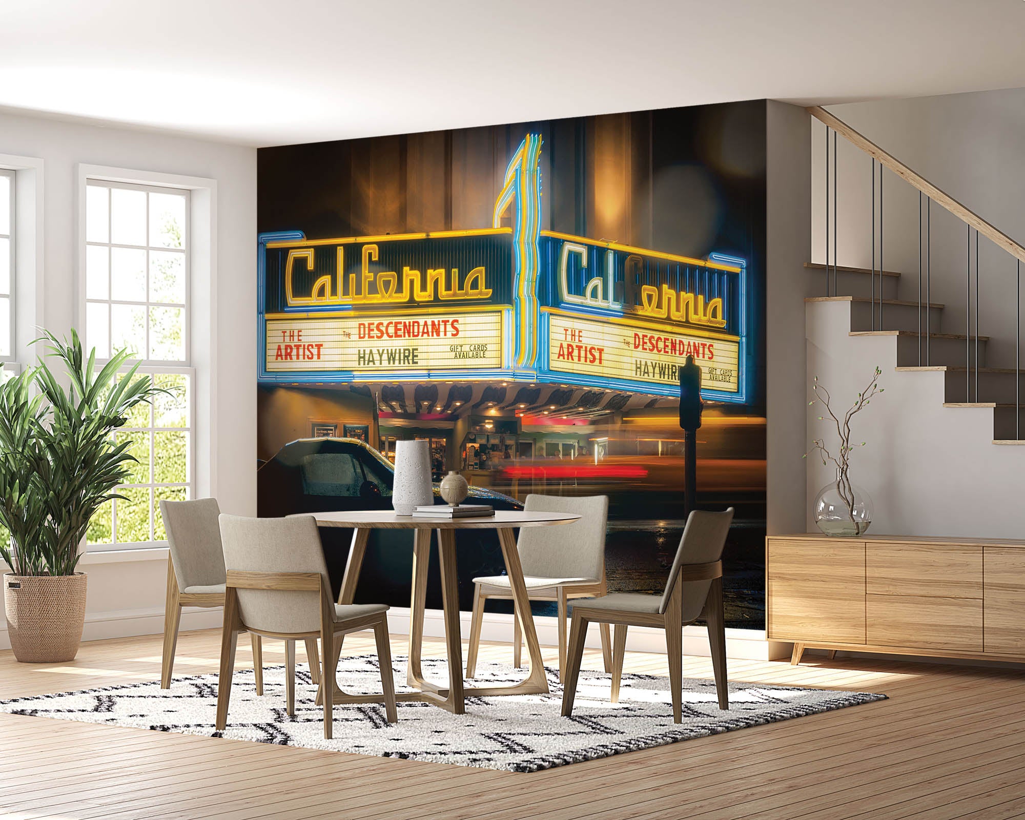 Vintage foto oude bioscoop - LW00433 Fotobehang