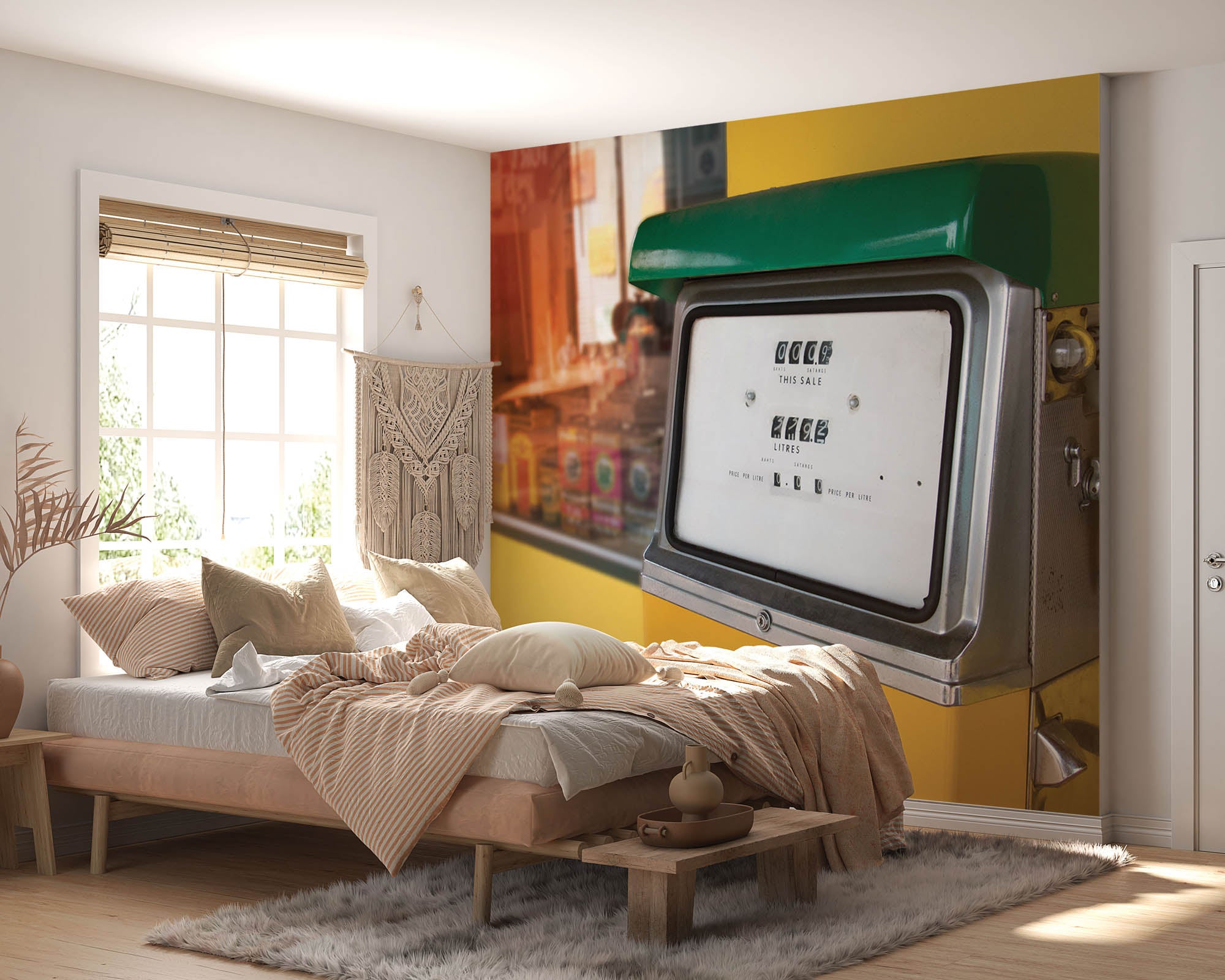 Vintage oliepomp - LW00437 Fotobehang