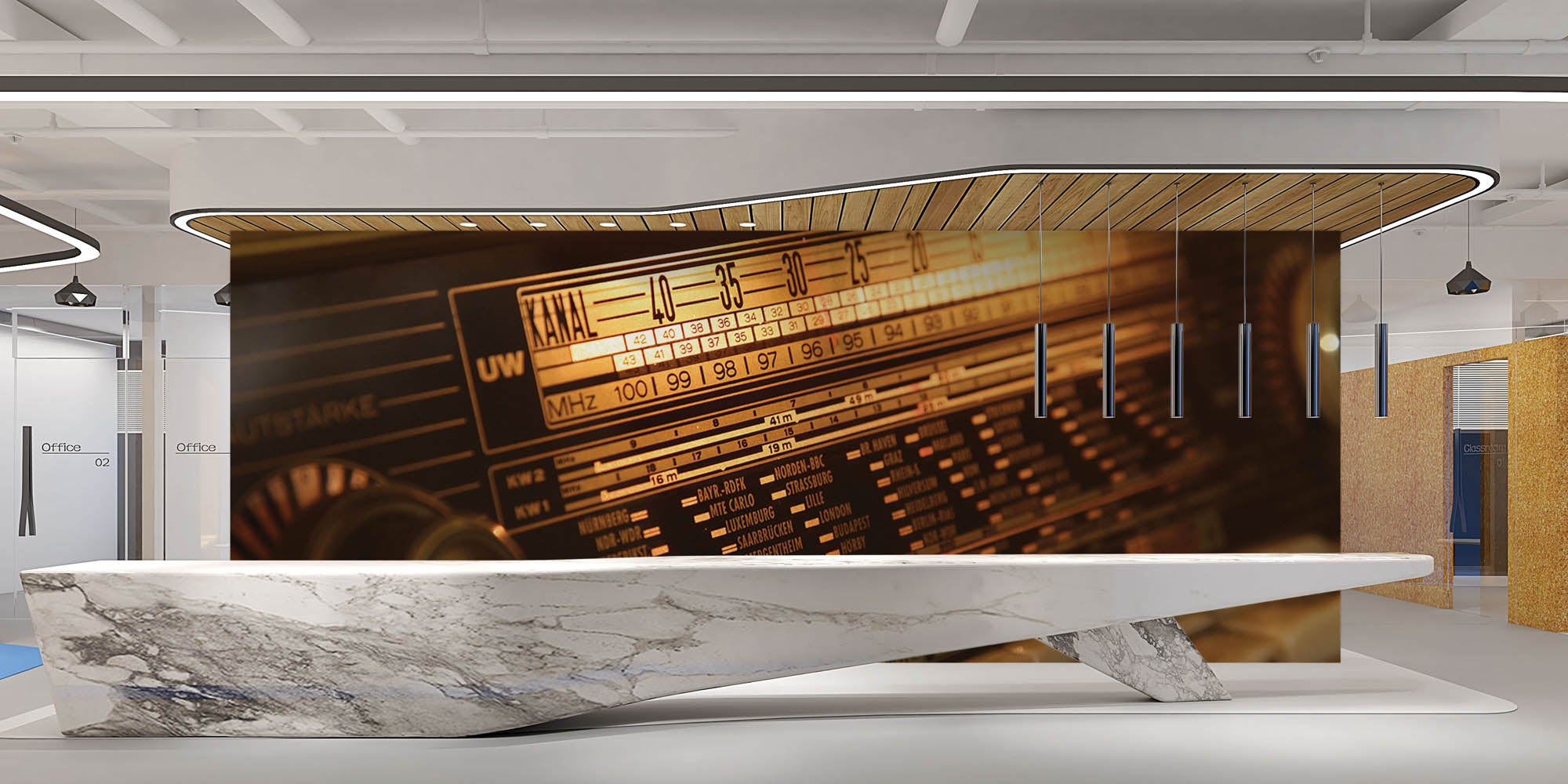 Vintage radio - LW00418 Fotobehang