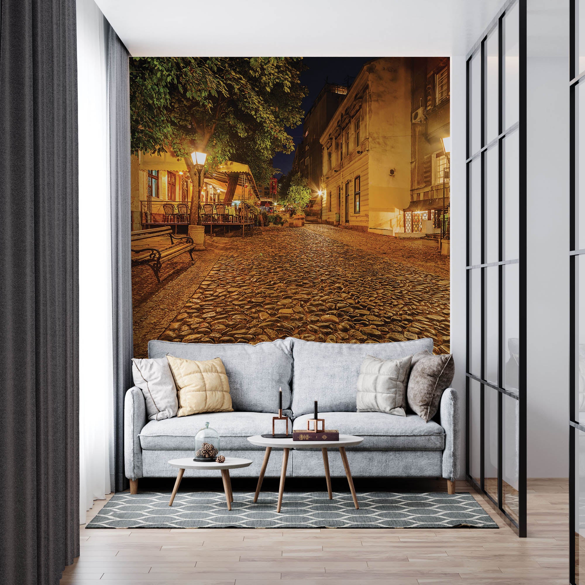 Vintage straat - LW00360 Fotobehang