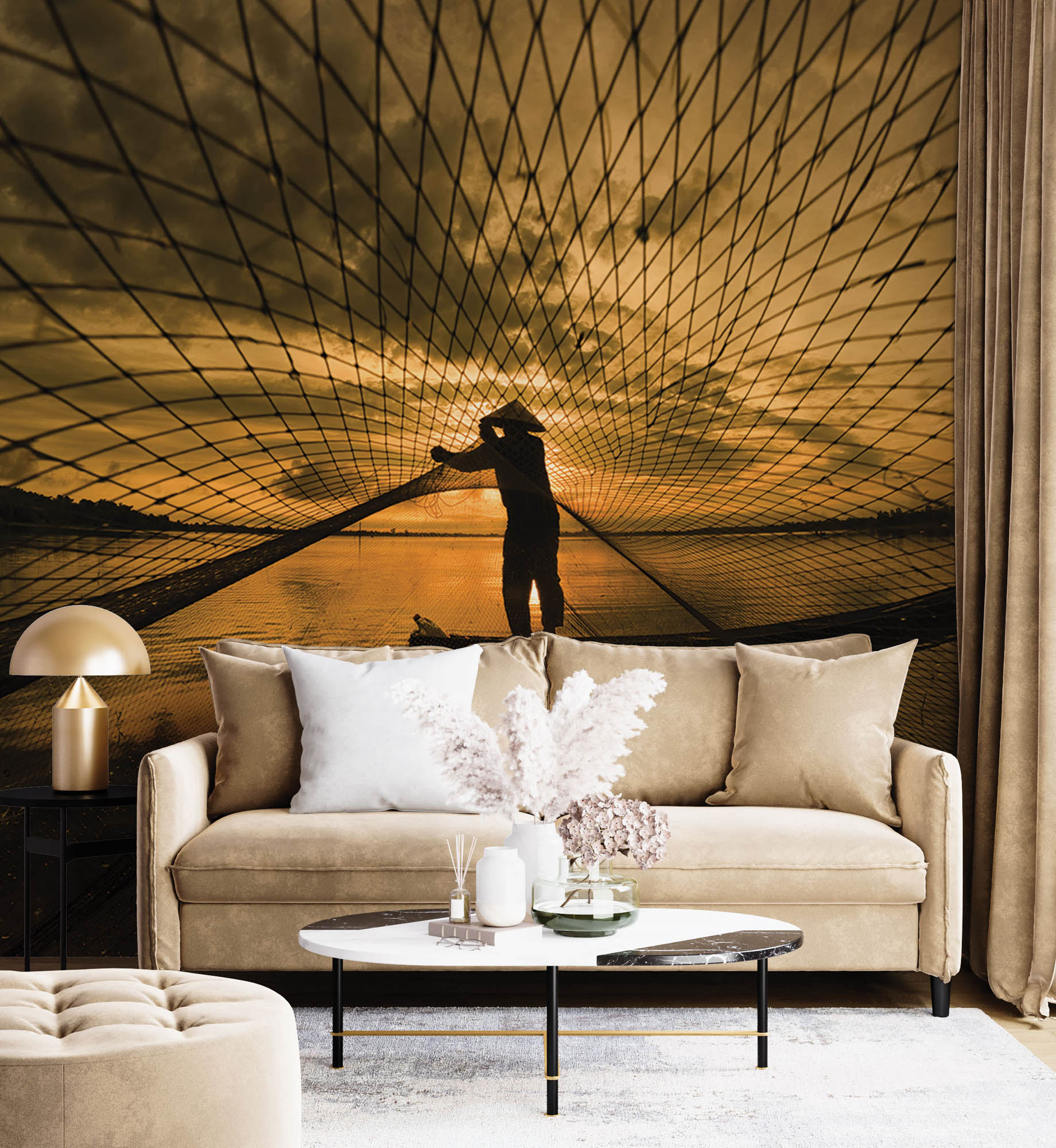 Visser Thailand- LW00072 Fotobehang