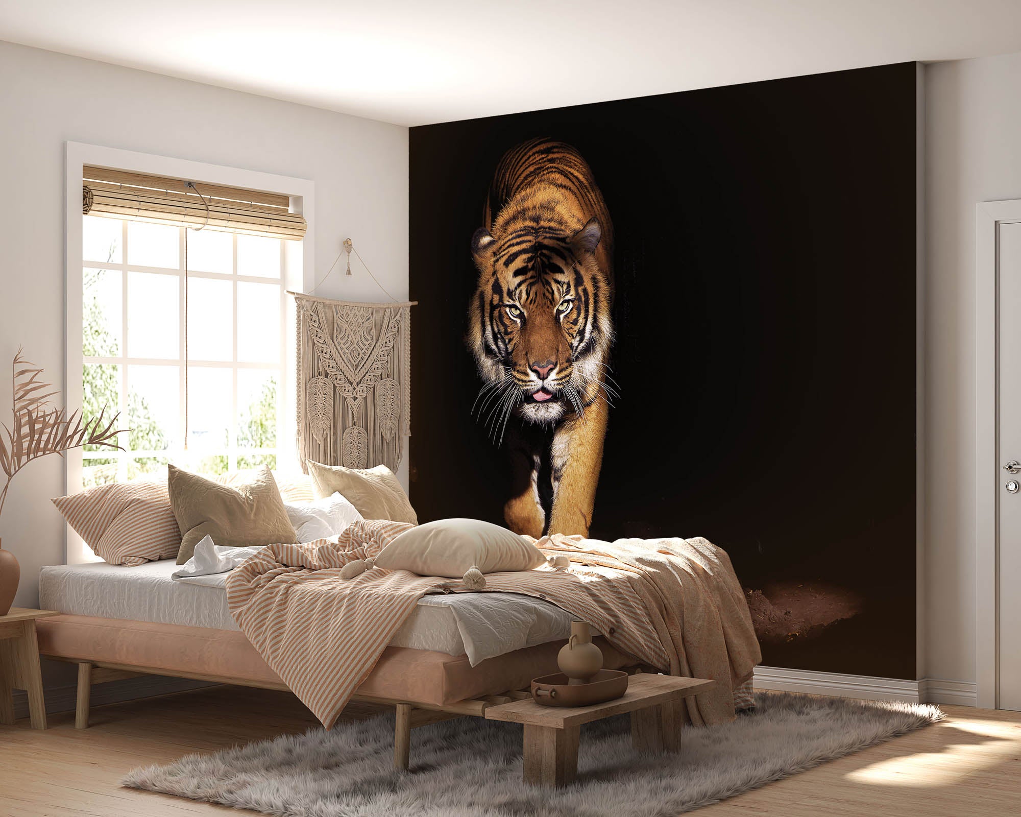 Vooraanzicht tijger - LW00168 Fotobehang