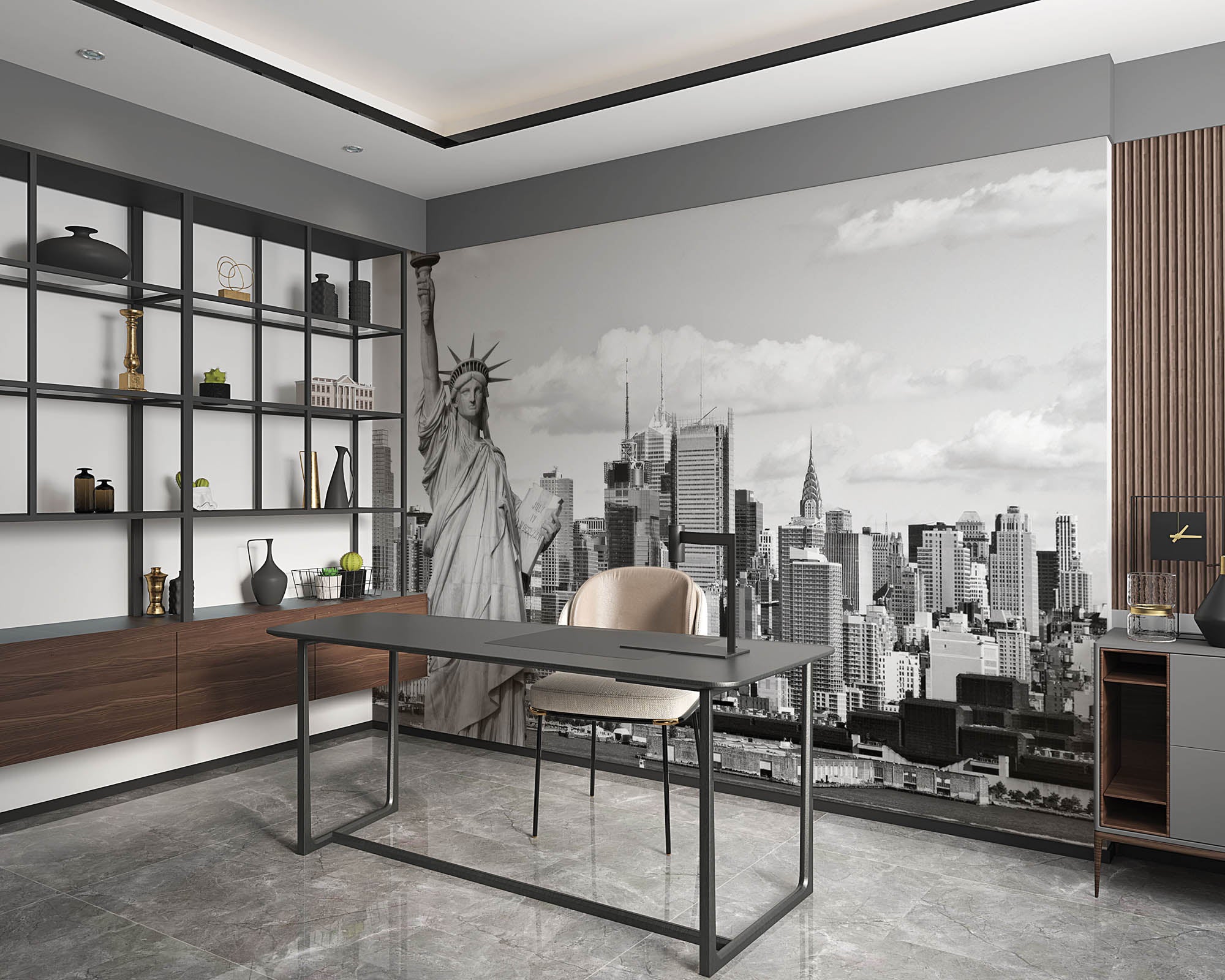 Vrijheidsbeeld Manhattan - LW00307 Fotobehang