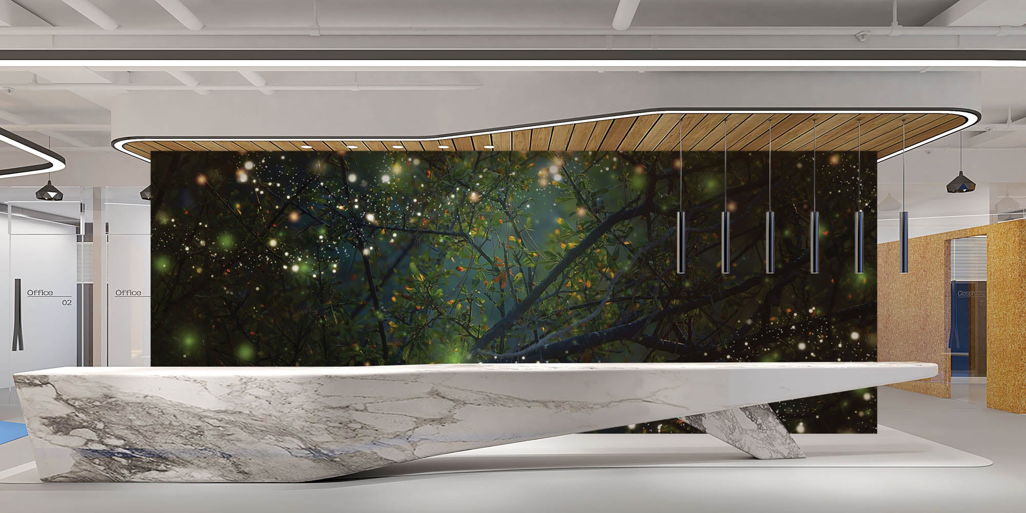 Vuurvliegjes - LW00293 Fotobehang