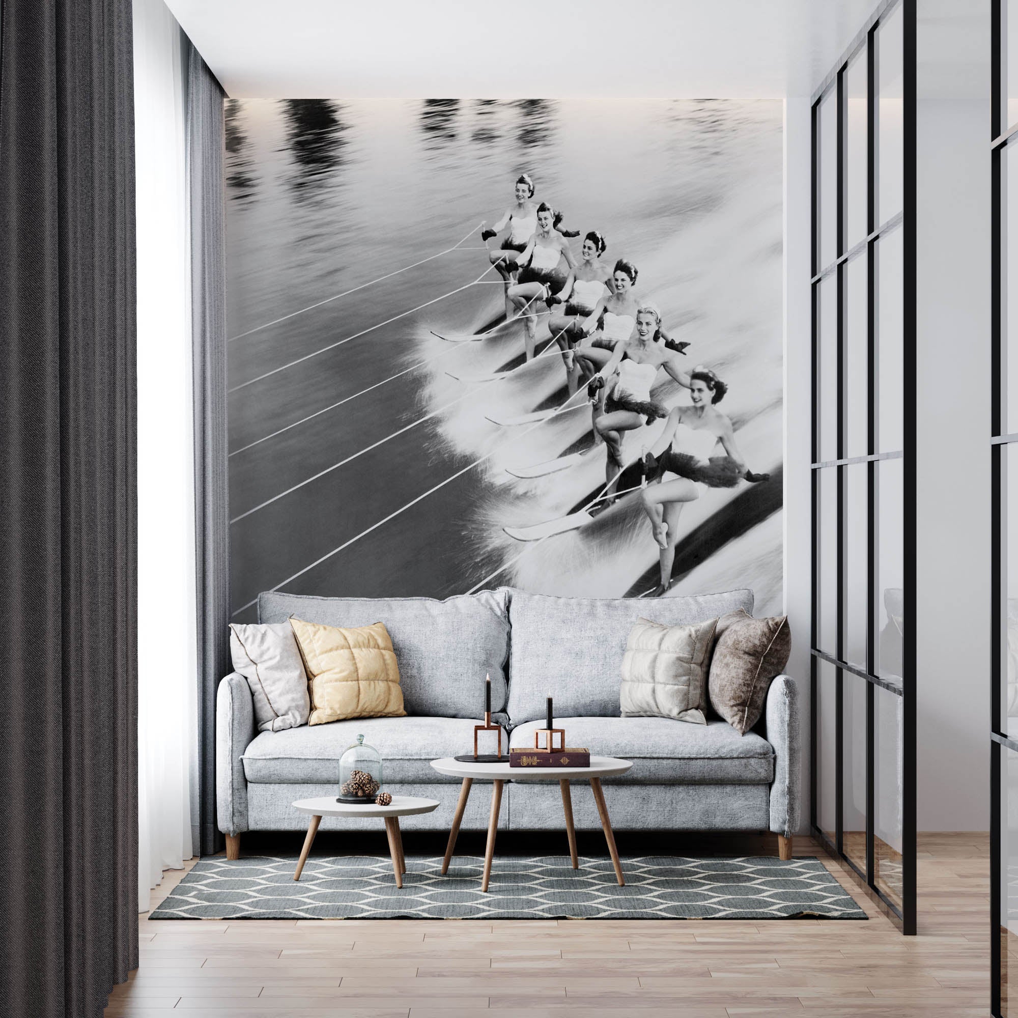 Waterskiënde vrouwen - LW00401 Fotobehang