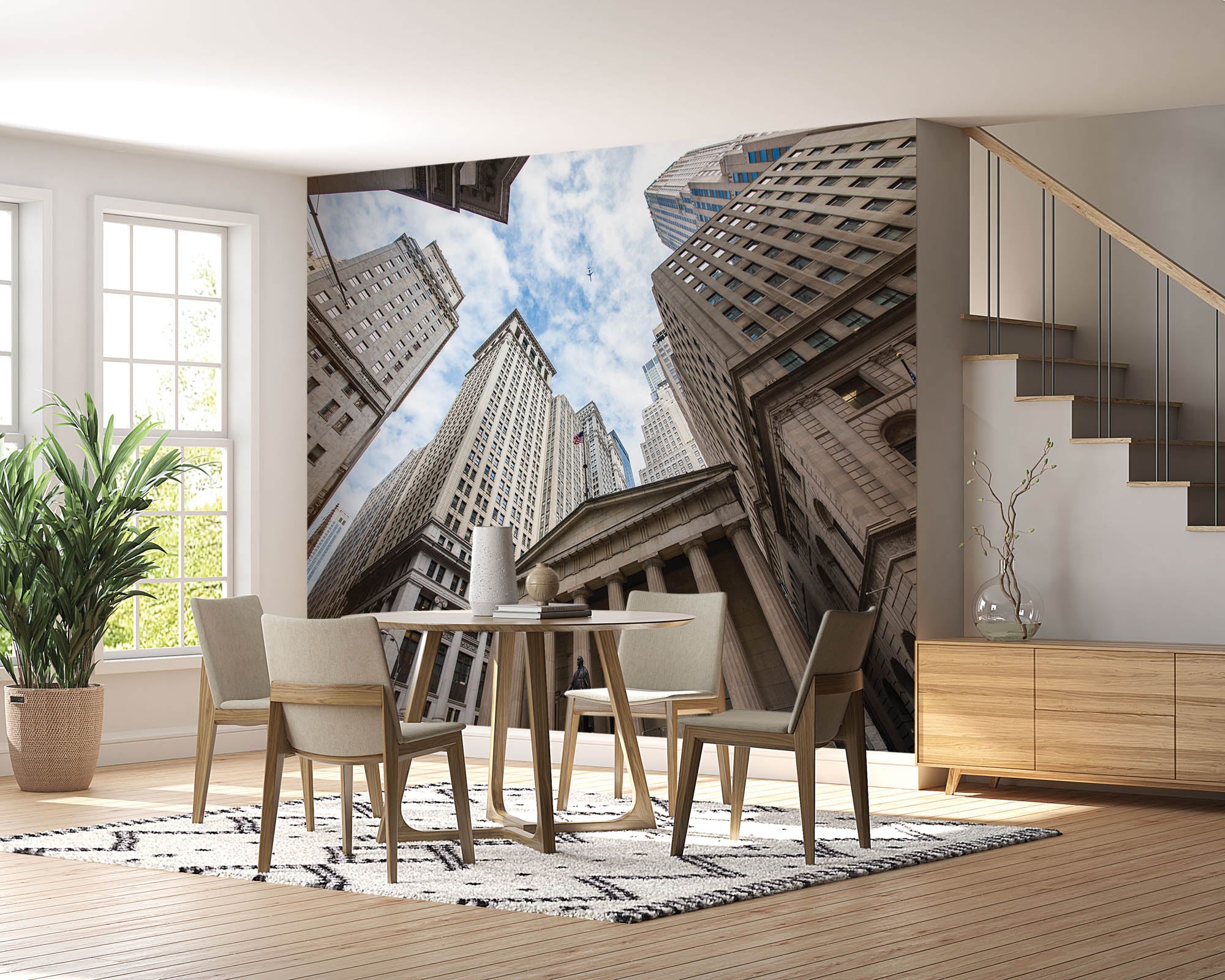 Wolkenkrabbers Wall Street - LW00316 Fotobehang