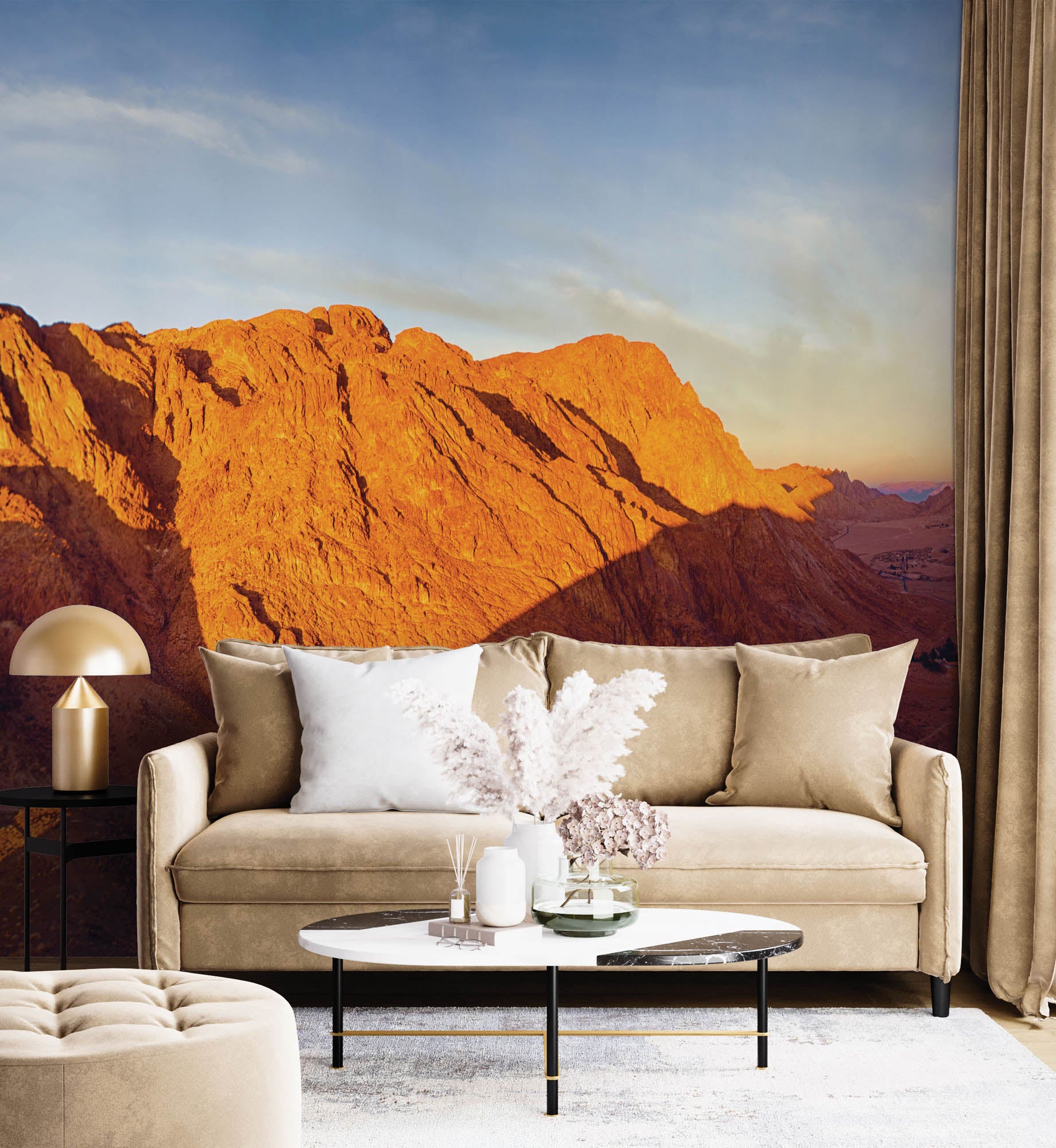 Zonsopgang berg - LW00146 Fotobehang