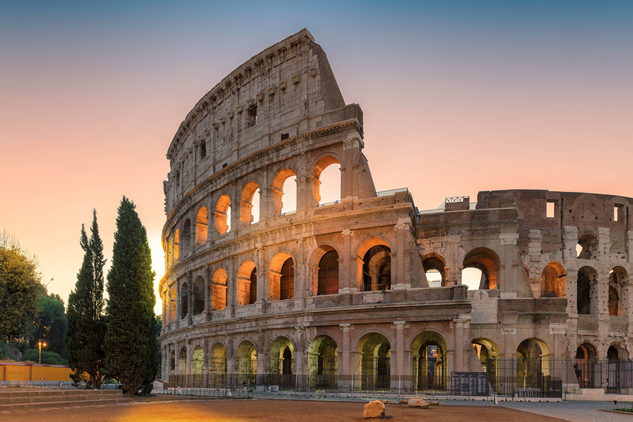 Zonsopgang bij het Colosseum - LW00760 Fotobehang