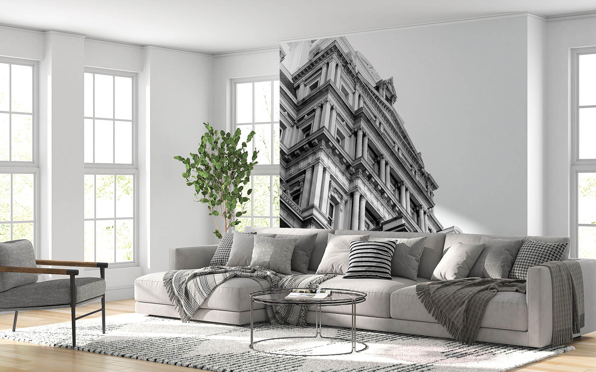 Zwart-wit architectuur - LW00035 Fotobehang