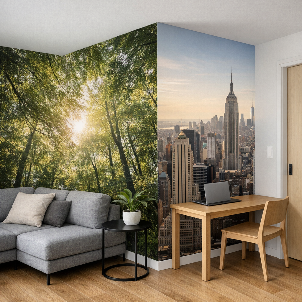 Zelfklevend of vlies fotobehang