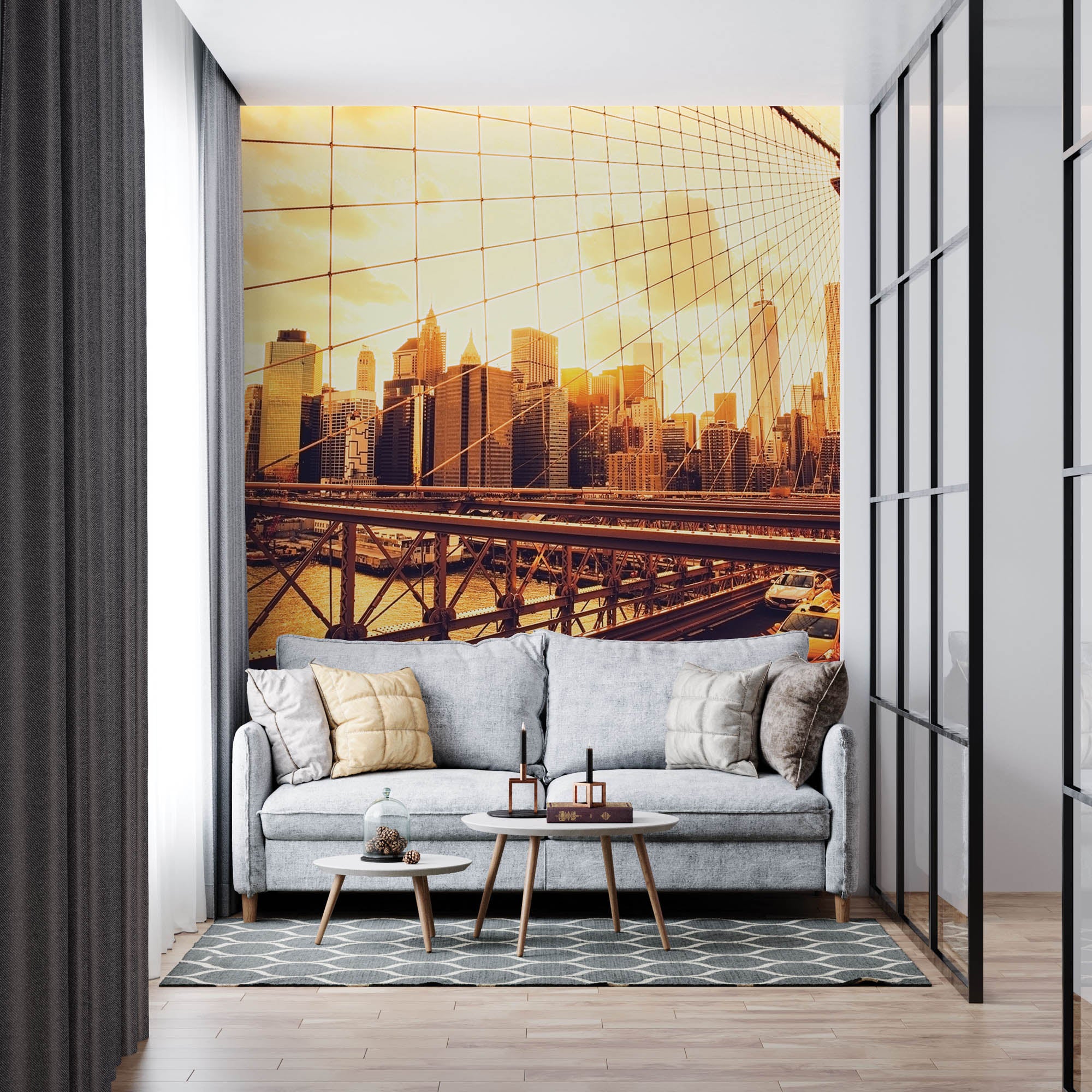 Brooklyn brug en skyline Manhattan  - LW00319