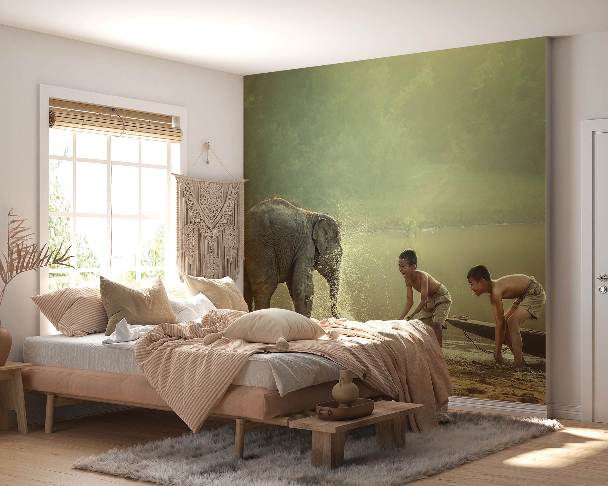 Baby olifant met kinderen - LW00063