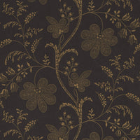 Little Green London Wallpapers Bedford Sq Ebony Gold