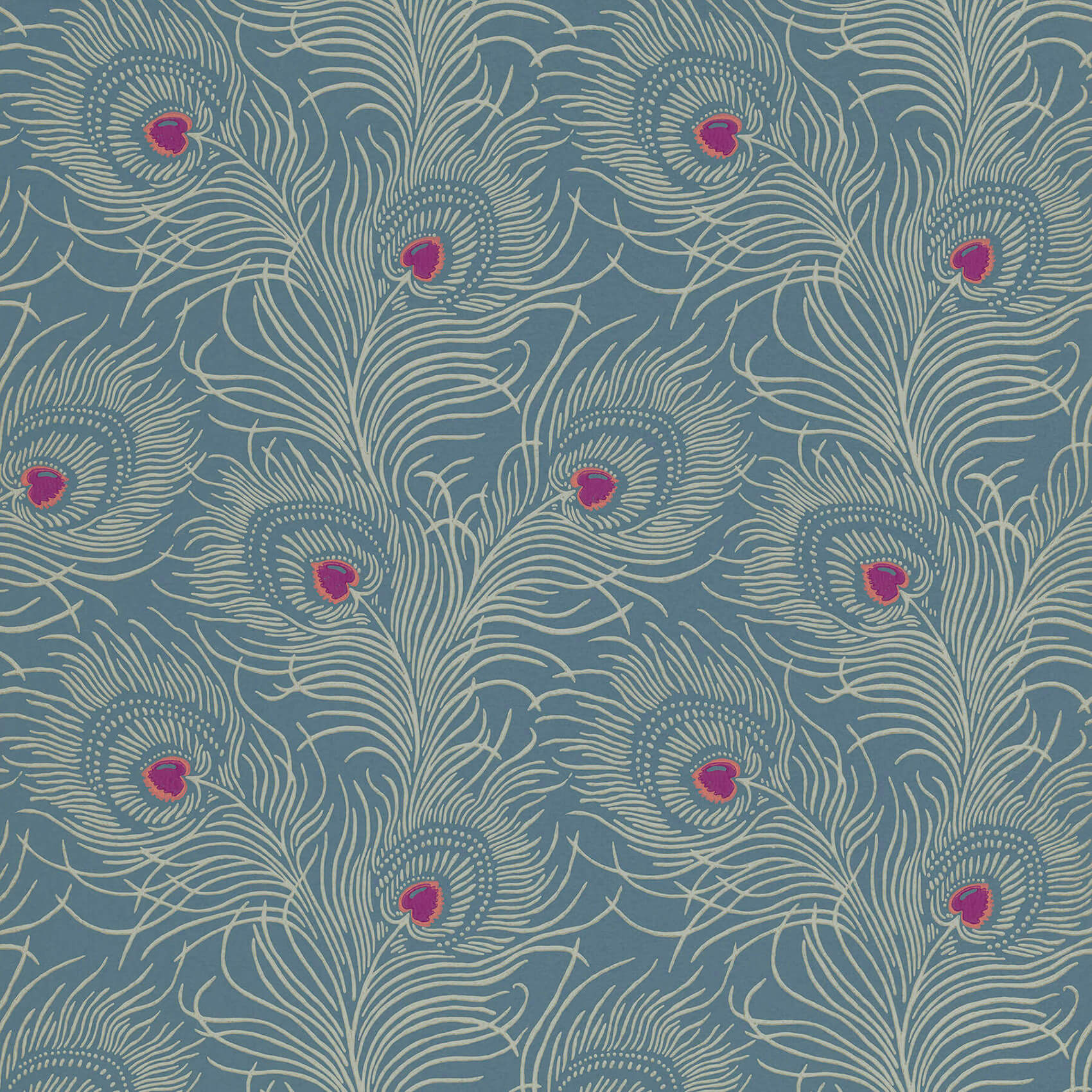 Little Green London Wallpapers V Carlton House Terrace Blue Plume