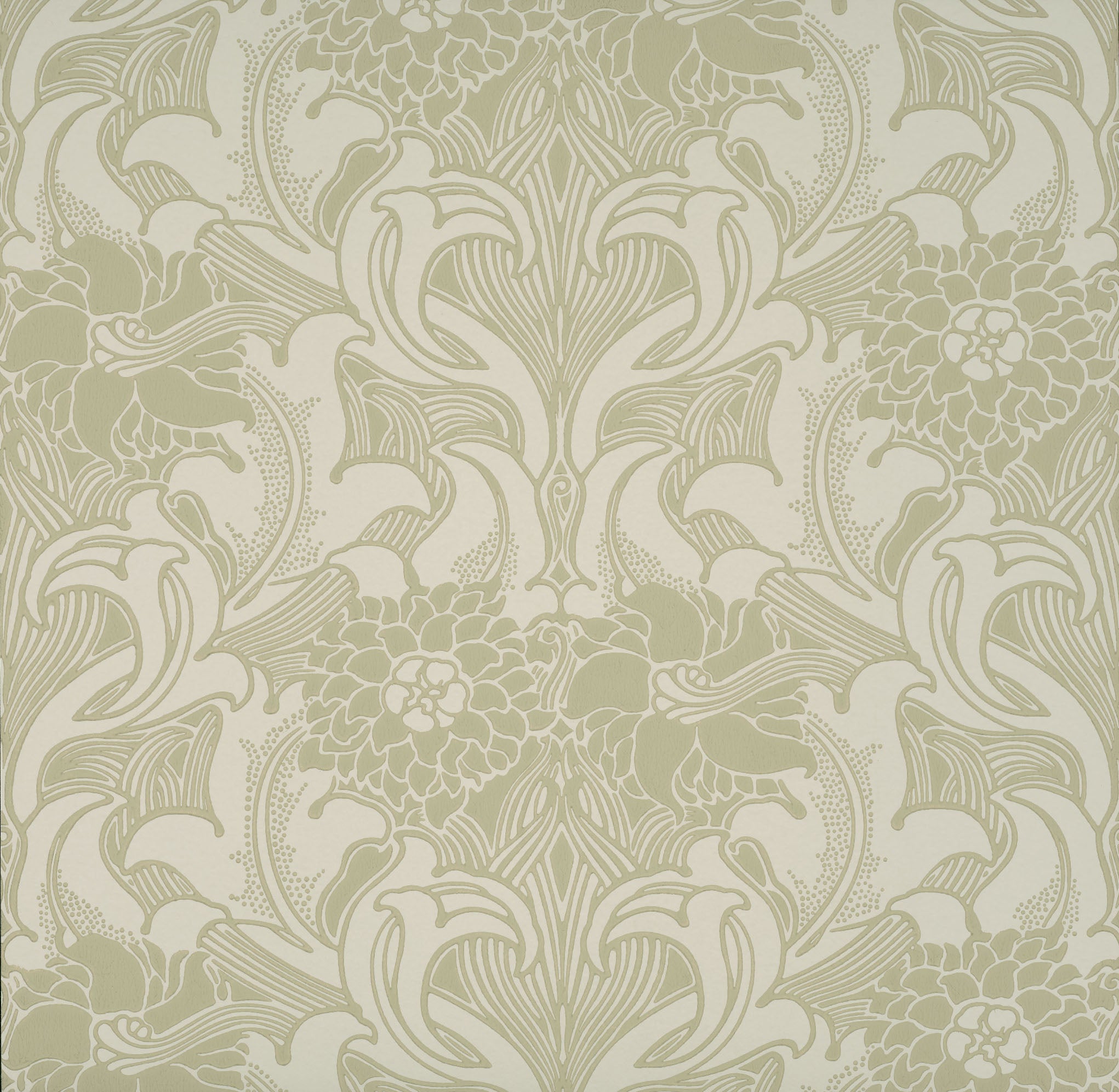 Little Green National Trust III Dahlia Scroll Mirror