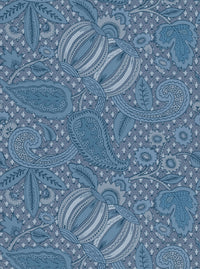 Little Green National Trust Papers Pomegranate Blue Scale