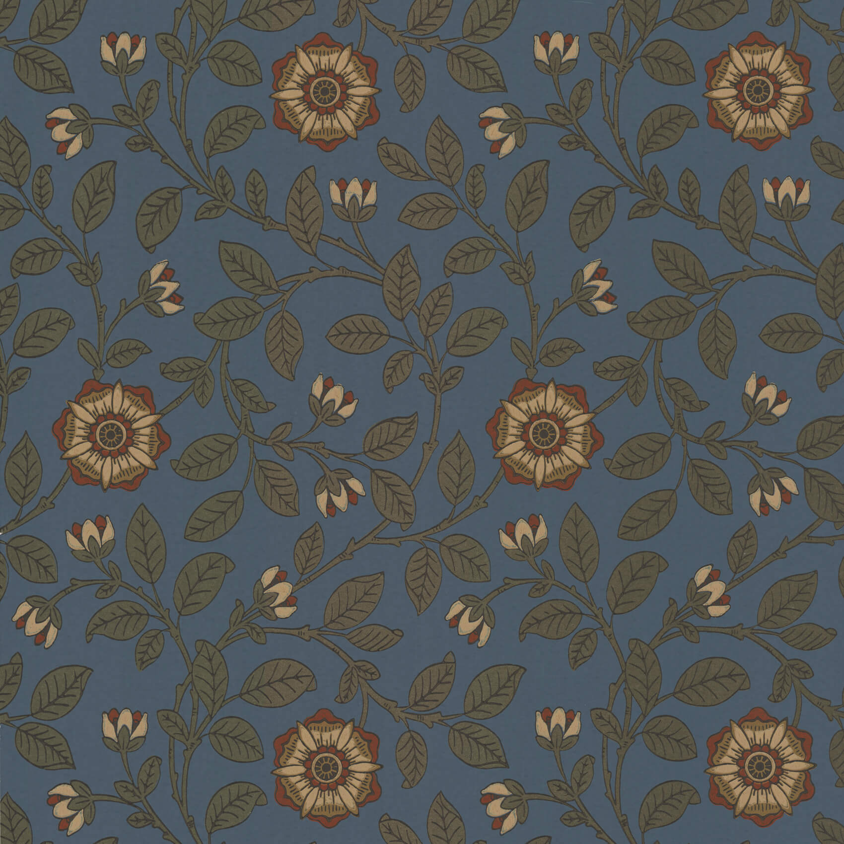 Little Green London Wallpapers IV Richmond Green Revival Blue