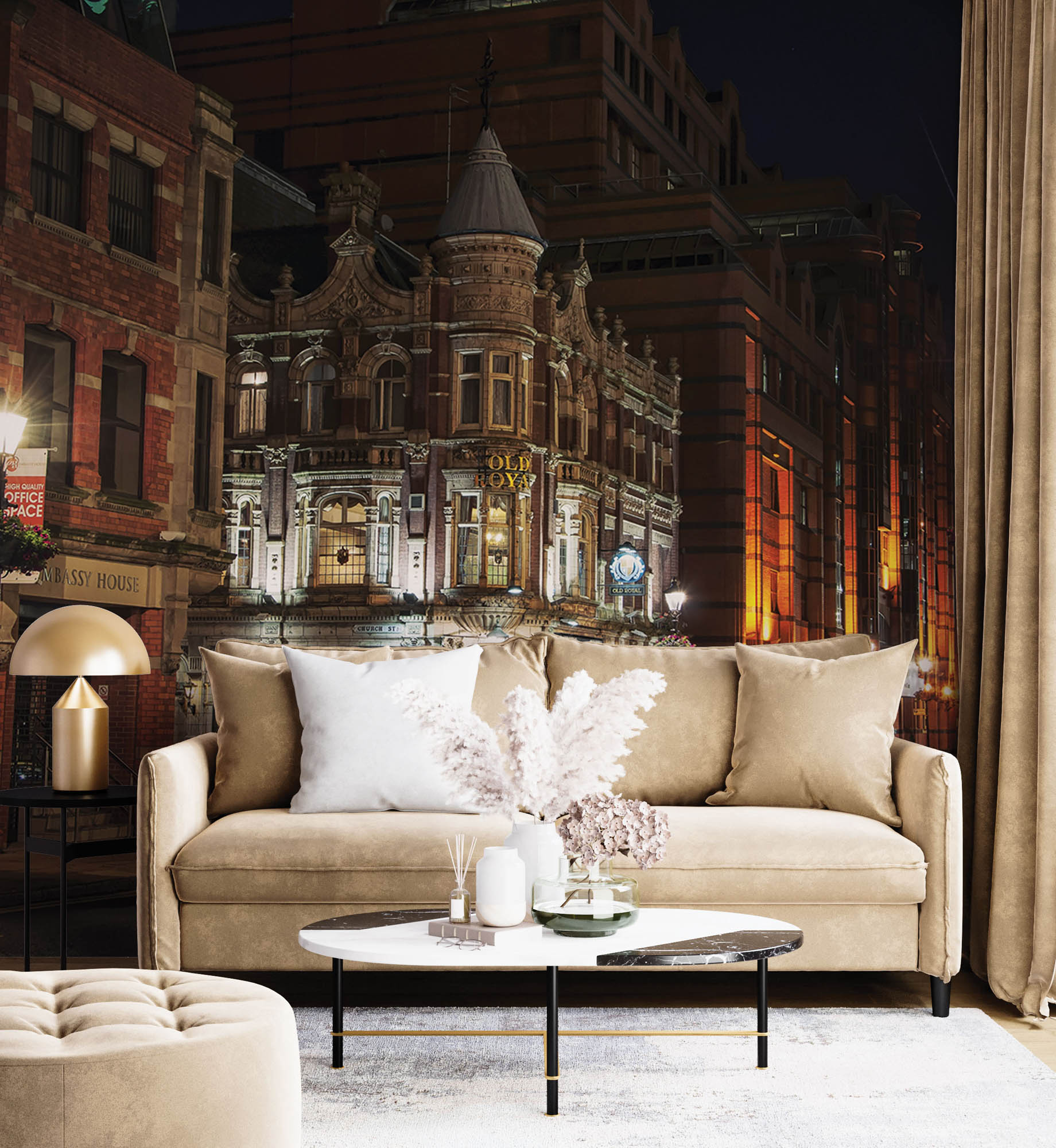 Aanzicht van een pub in Birmingham  - LW00359 Fotobehang