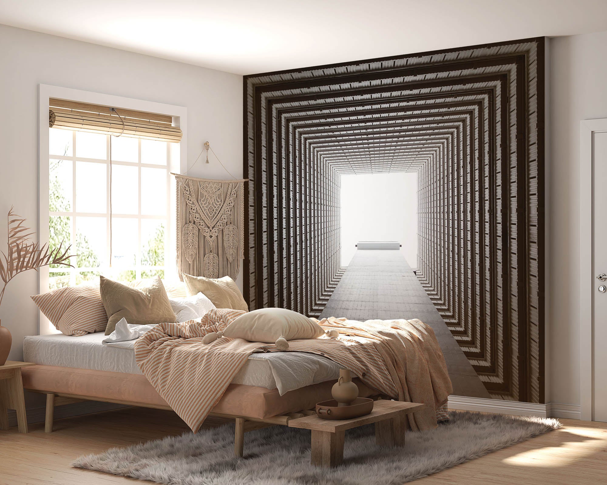 Abstracte architectuur Hong Kong  - LW00041 Fotobehang