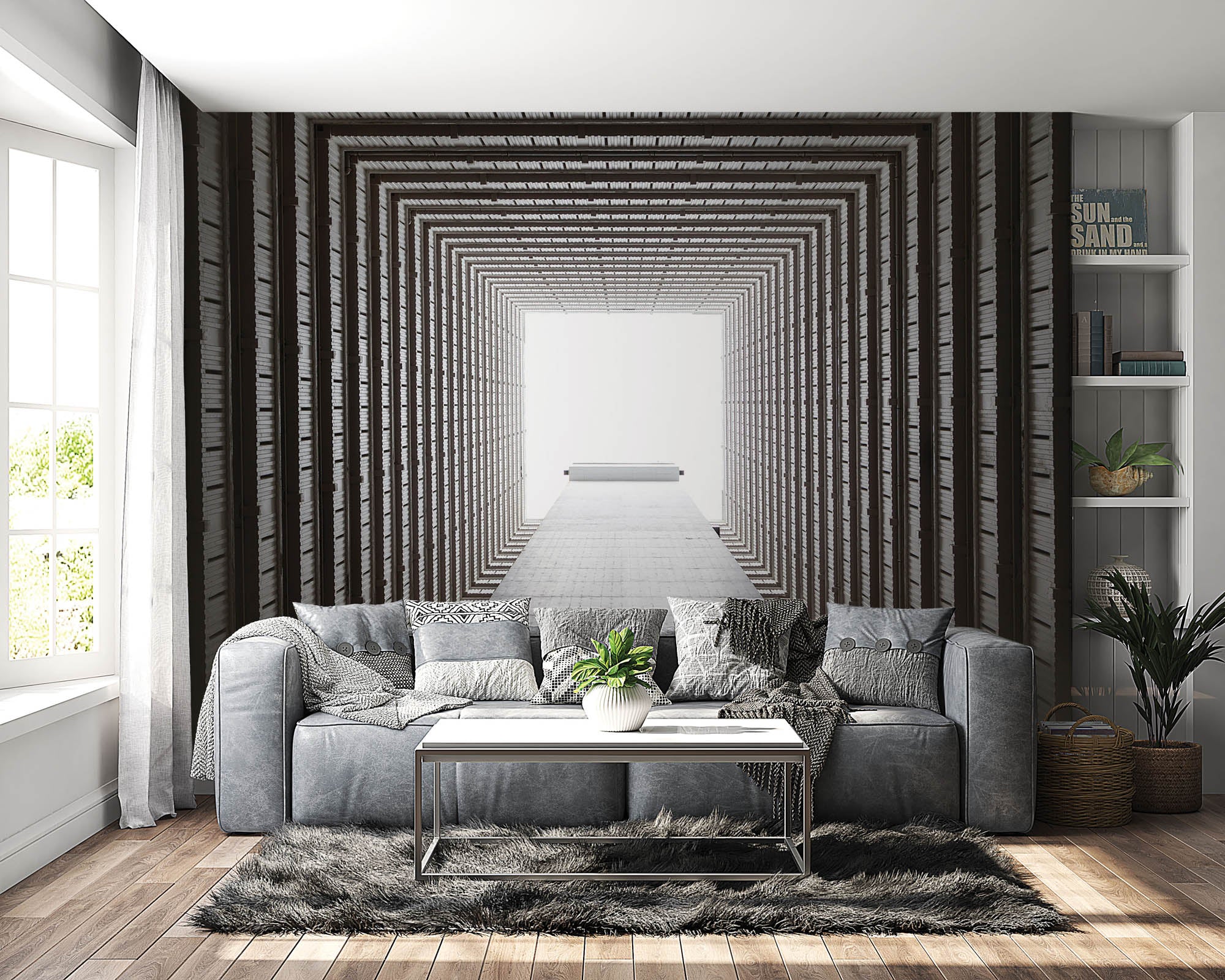 Abstracte architectuur Hong Kong  - LW00041 Fotobehang