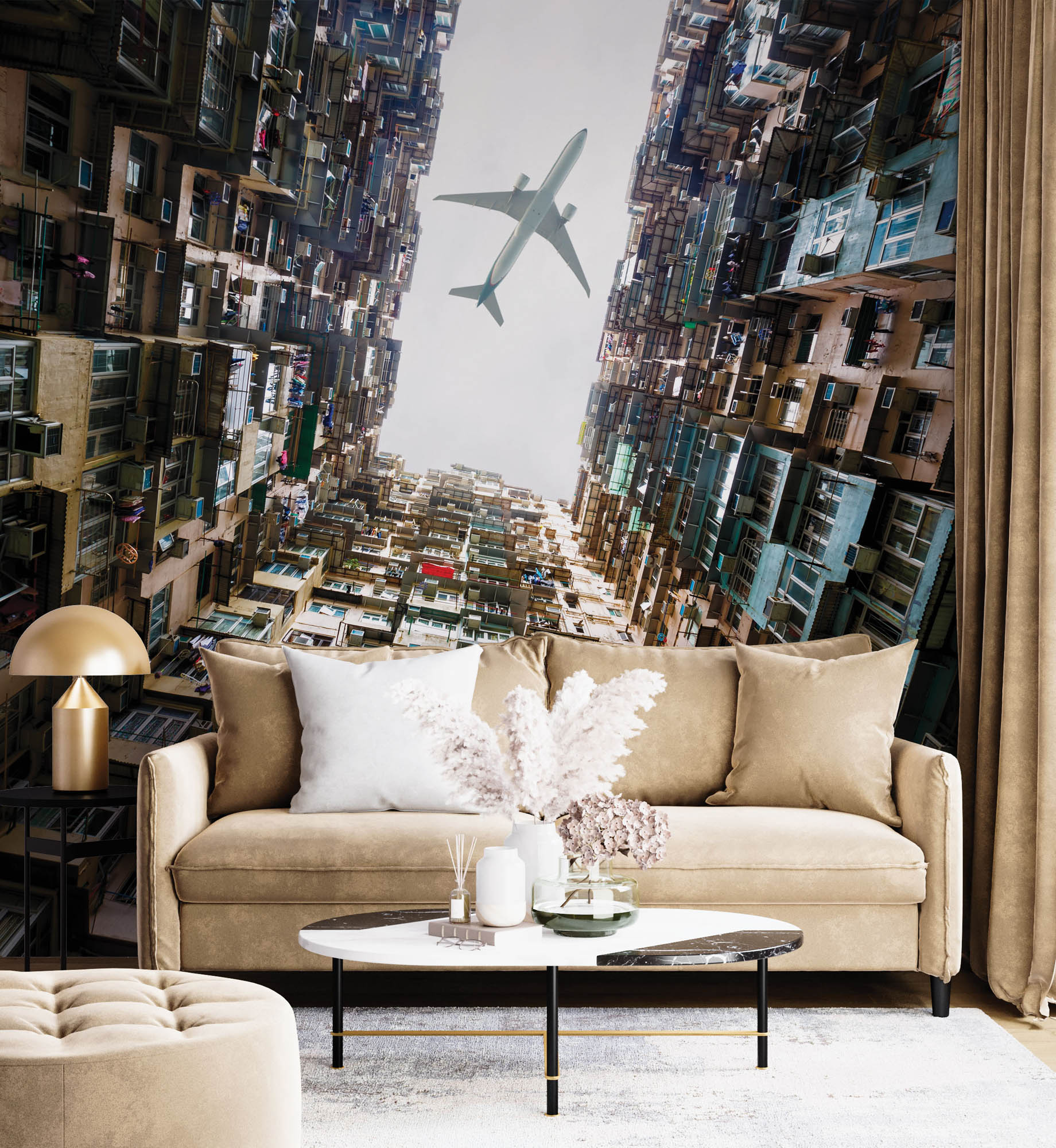 Appartementencomplex Hong Kong - LW00020 Fotobehang