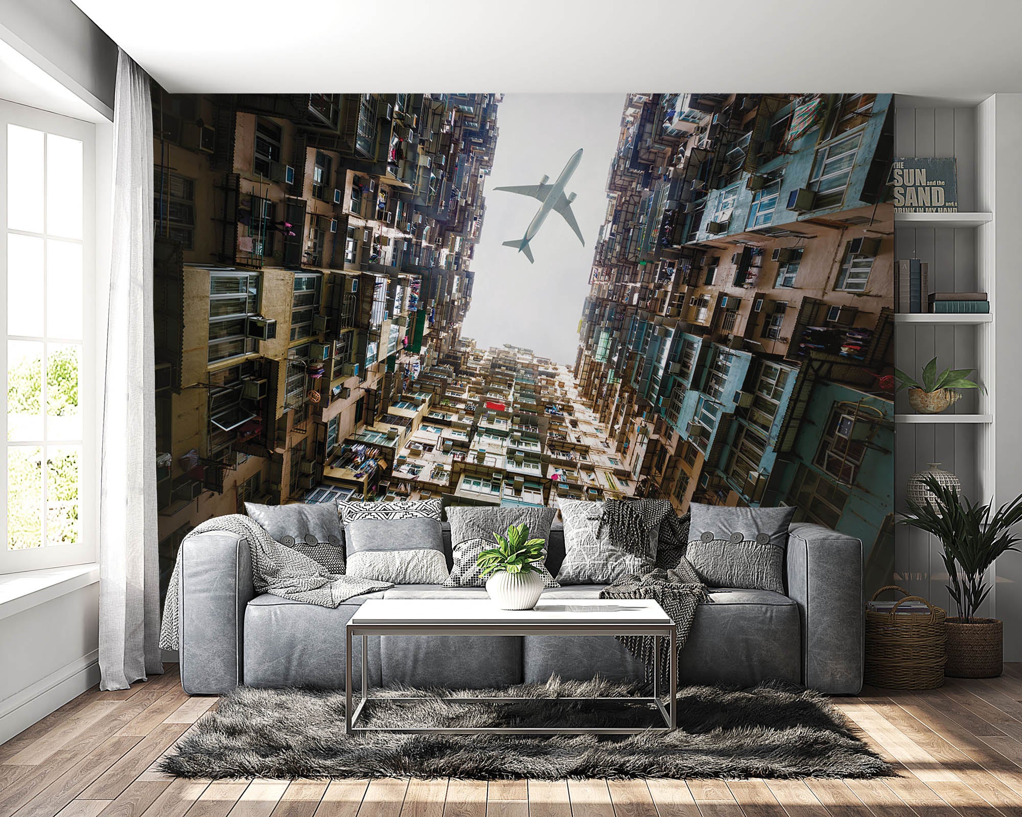 Appartementencomplex Hong Kong - LW00020 Fotobehang