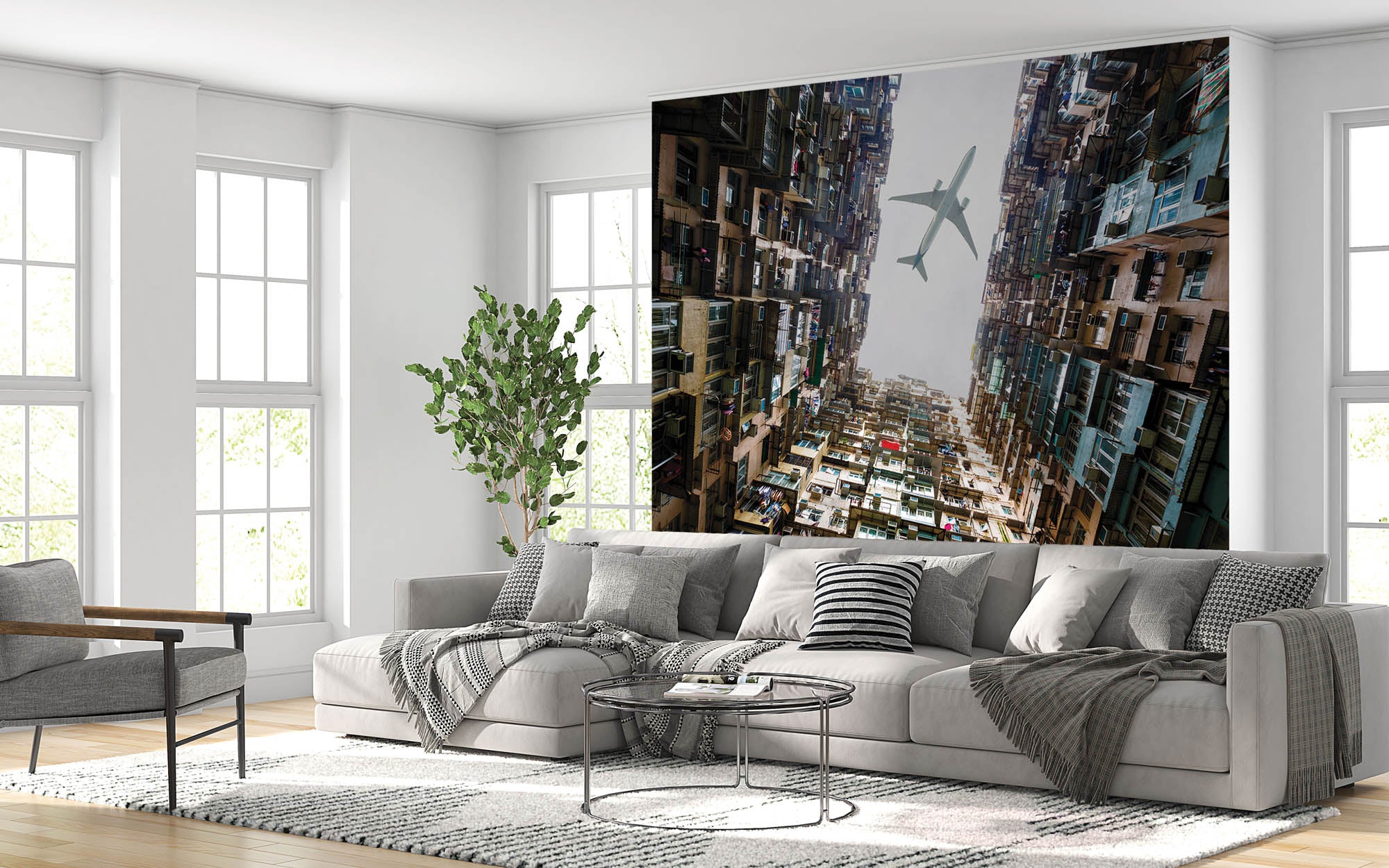 Appartementencomplex Hong Kong - LW00020 Fotobehang