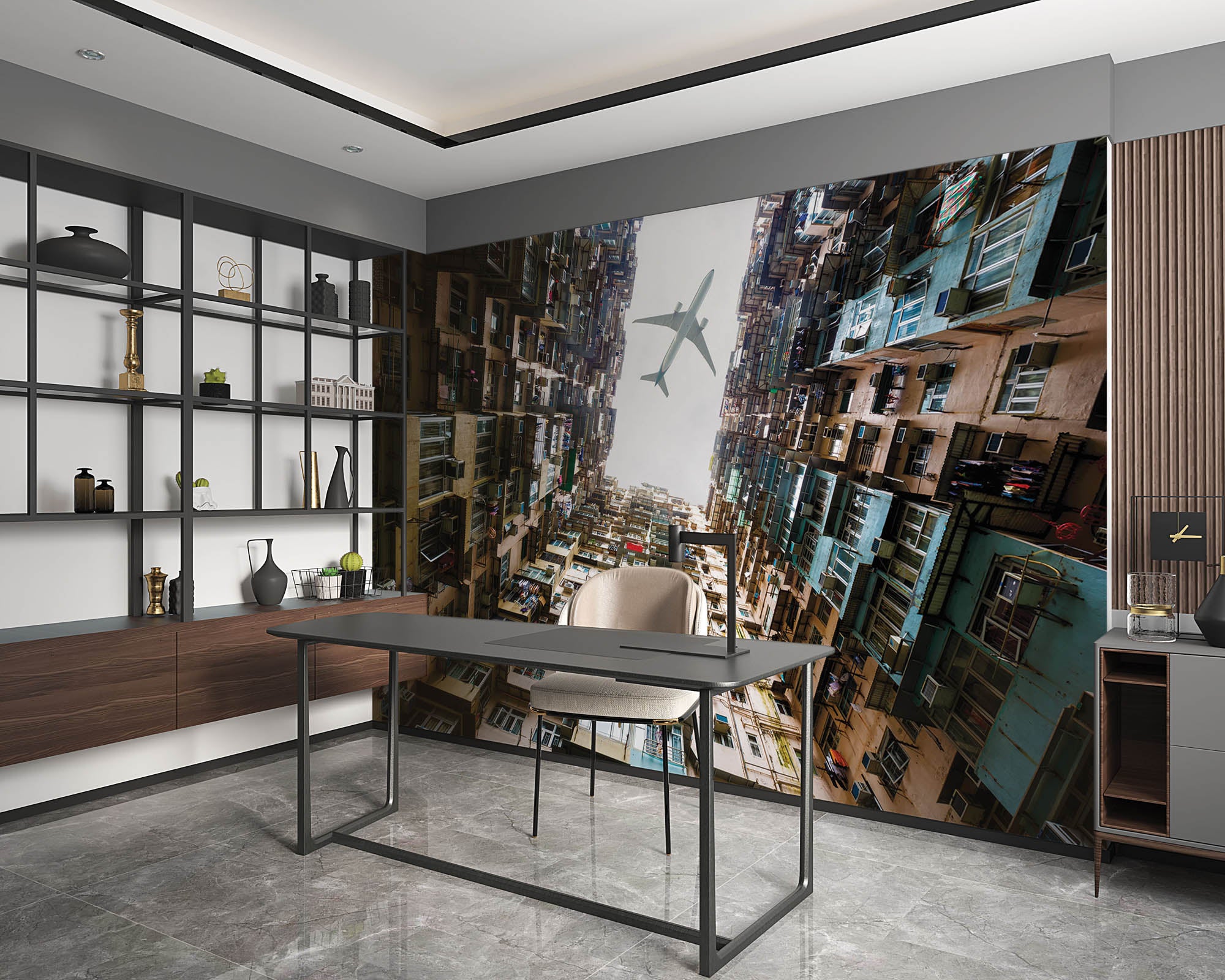 Appartementencomplex Hong Kong - LW00020 Fotobehang