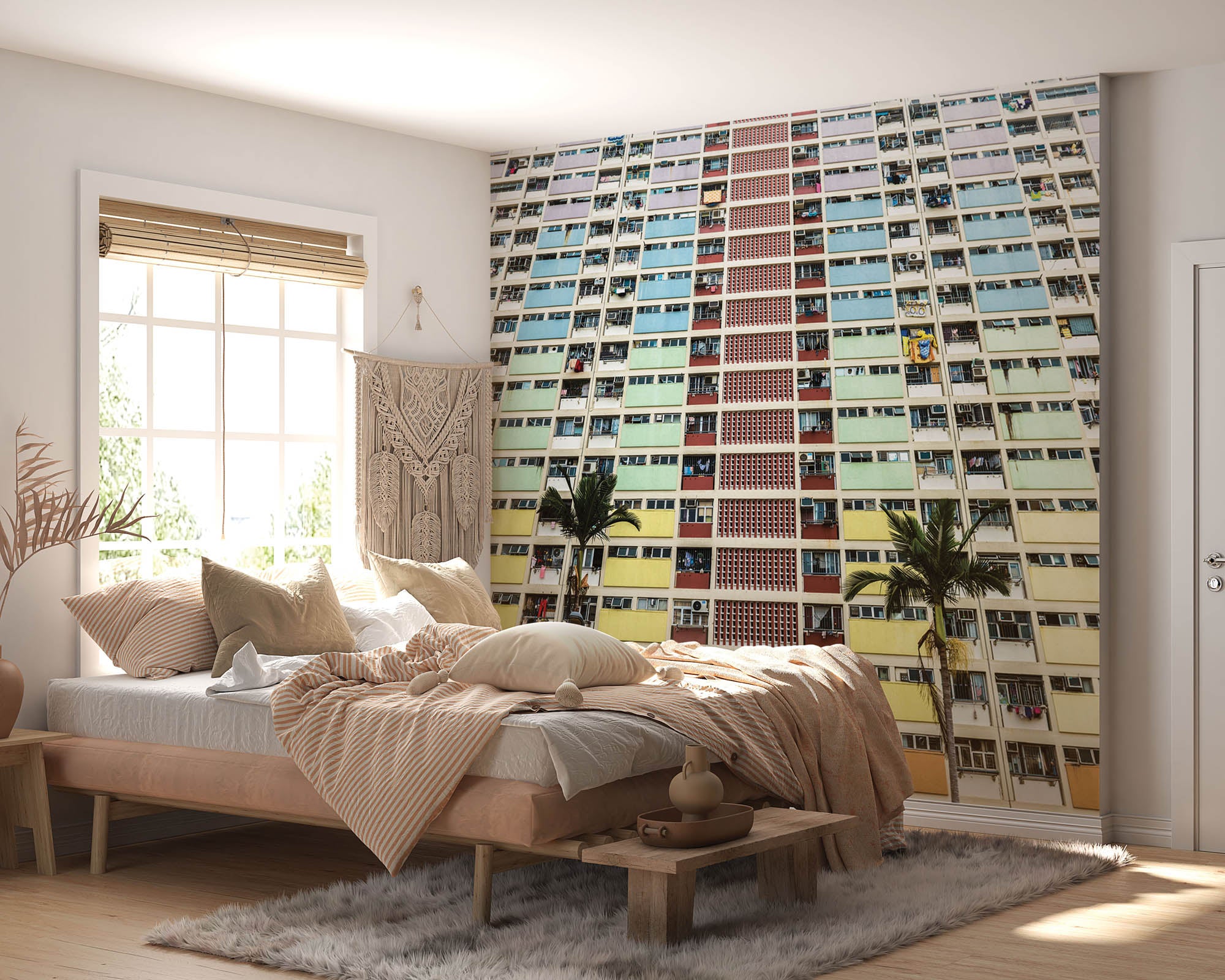 Appartementencomplex  Hong Kong - LW00395 Fotobehang