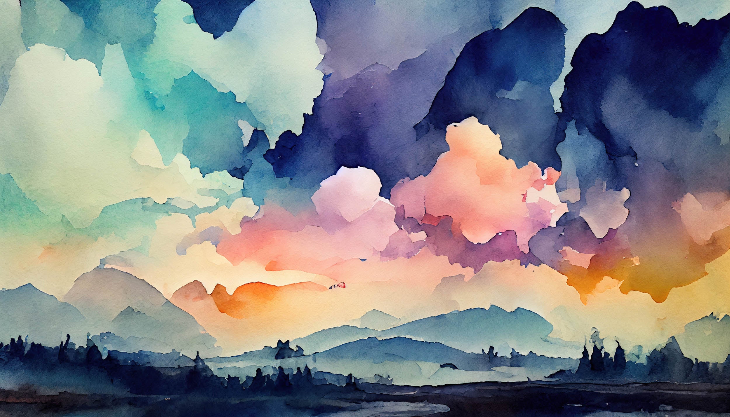 Aquarel Landschap - LW00870