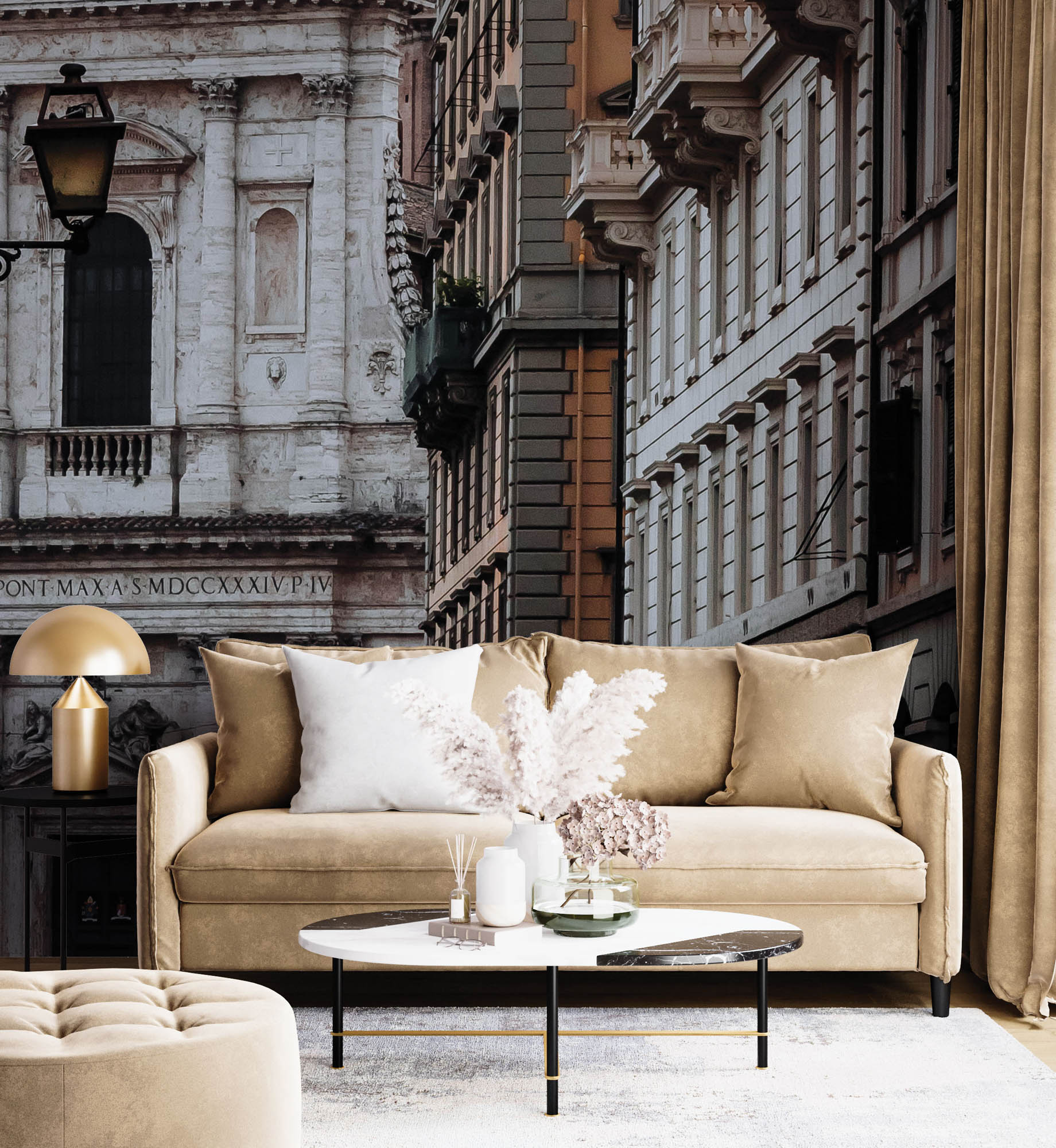 Architectuur kerk Rome   - LW00043 Fotobehang