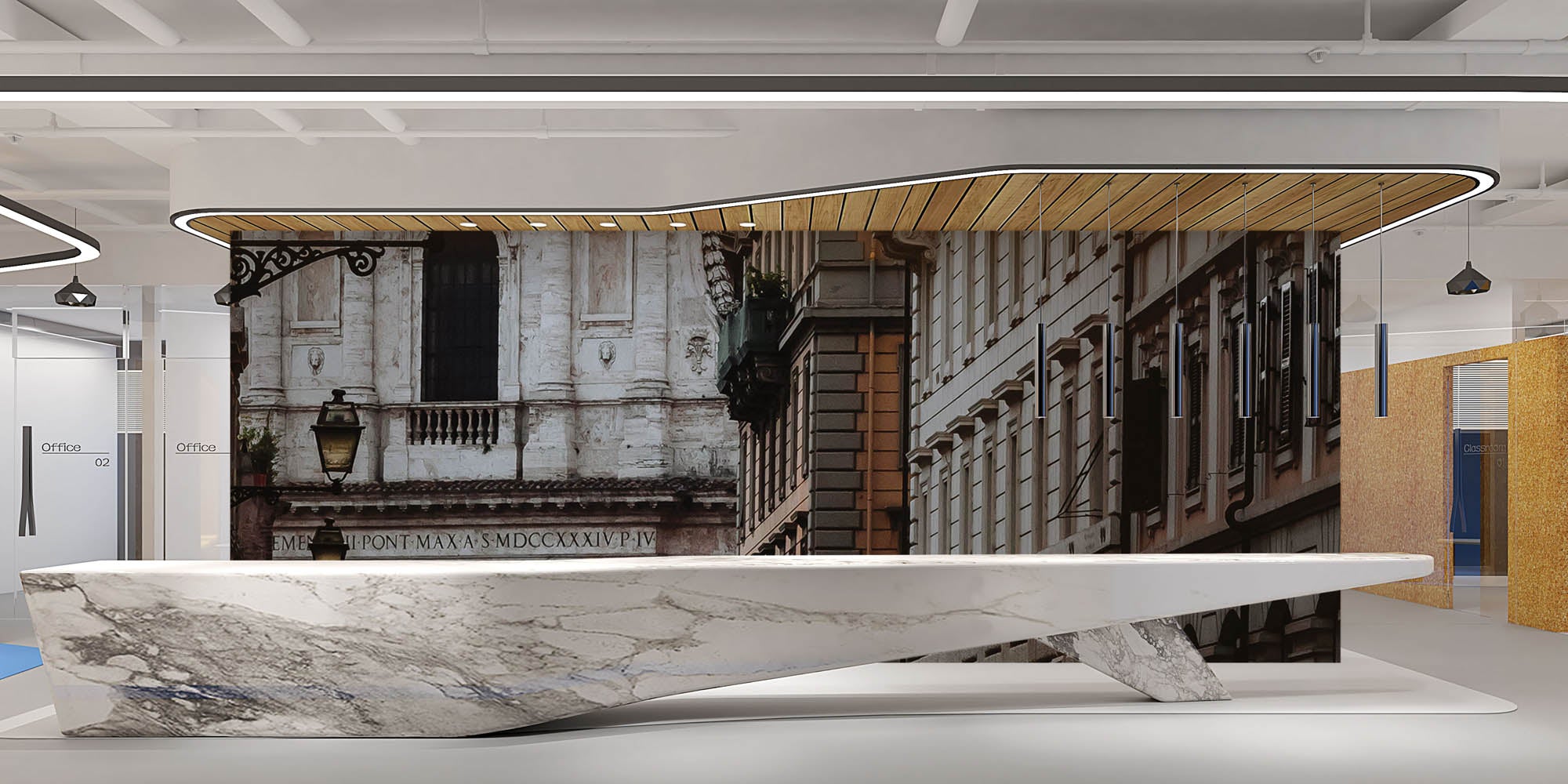 Architectuur kerk Rome   - LW00043 Fotobehang