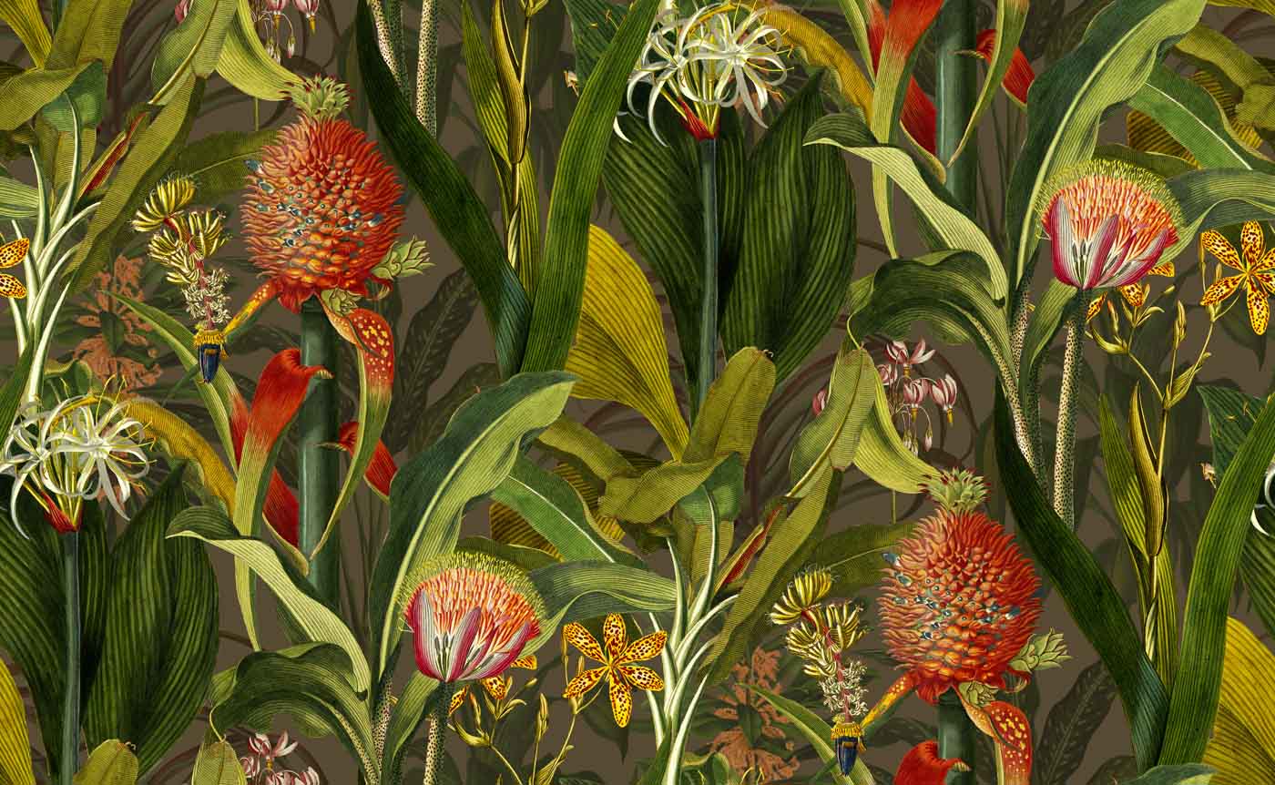 Arte Decors & Panoramiques Blooming Pineapple 97601 Behang