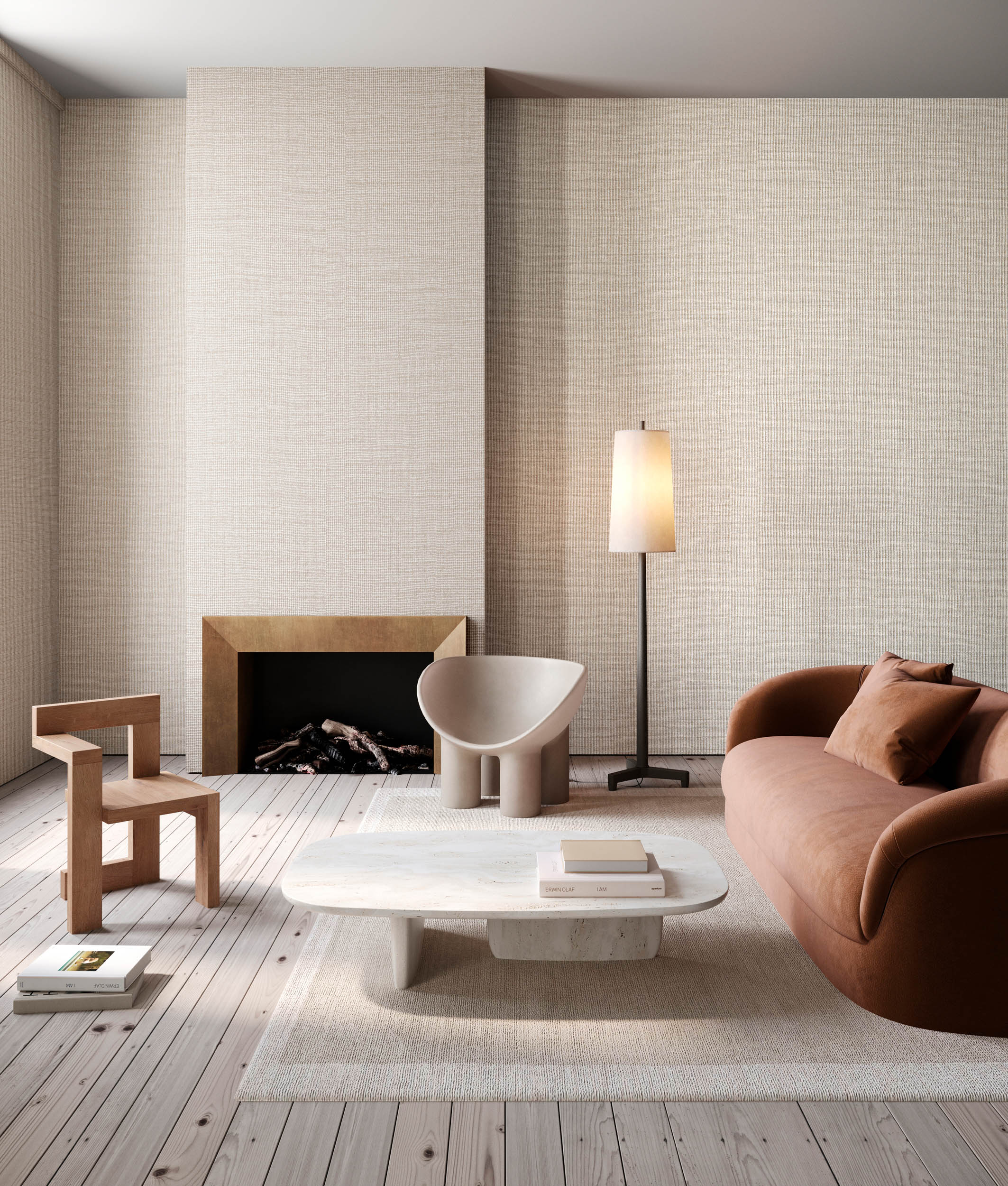 Arte Textura Ignis Lana 63502A Behang