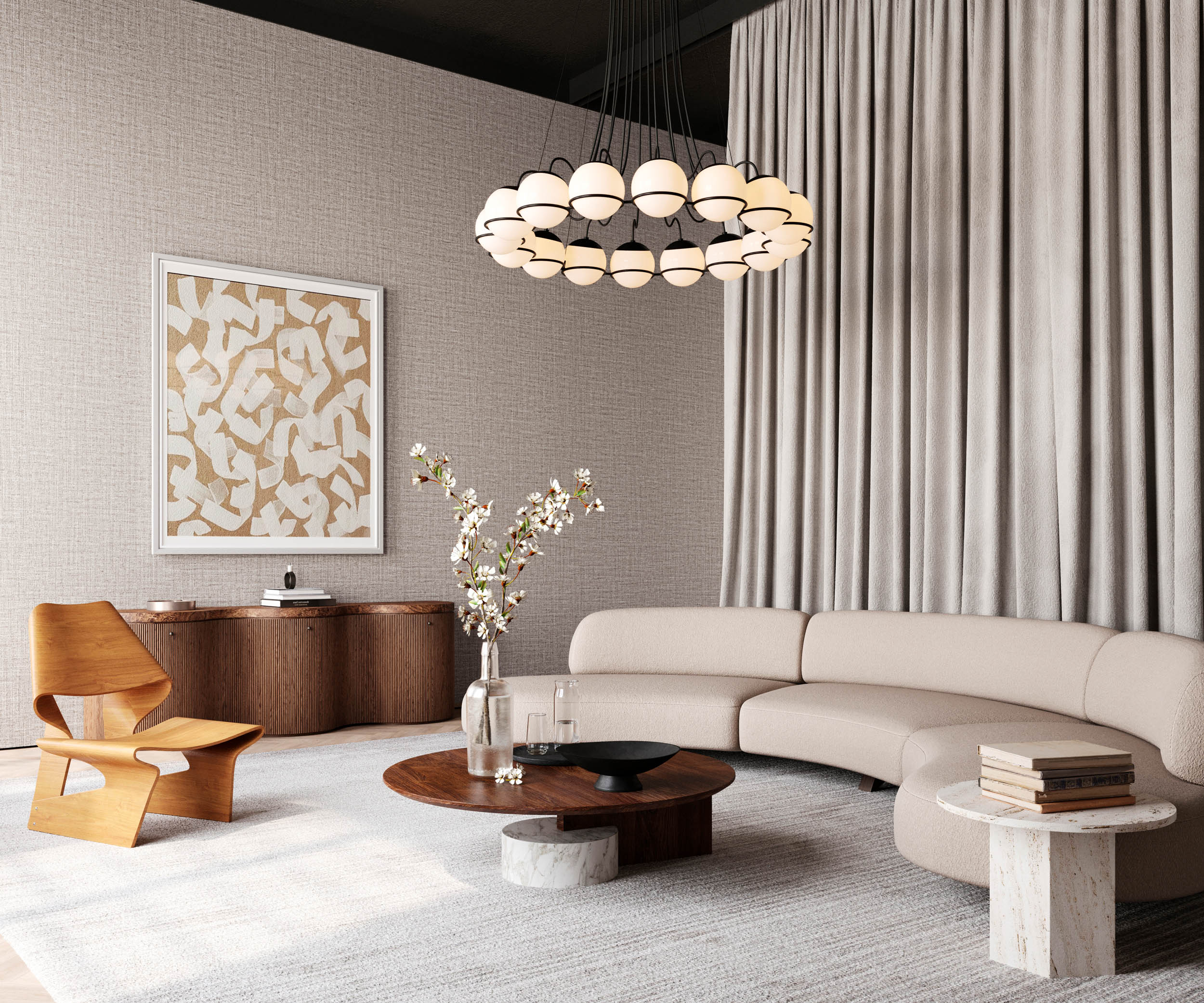 Arte Textura Ignis Ovillo 63544A Behang