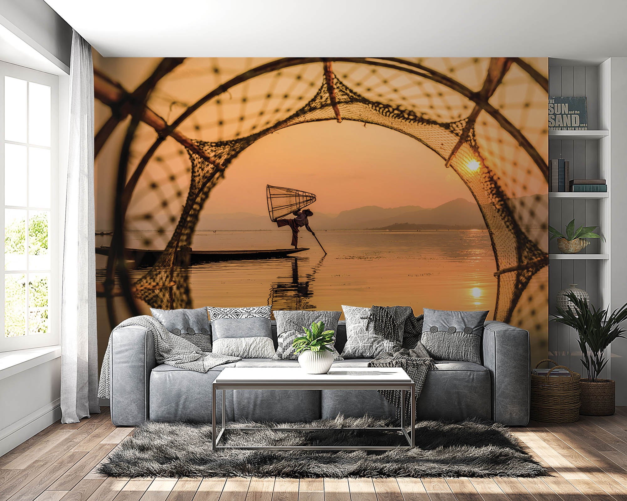 Aziatische visser - LW00069 Fotobehang