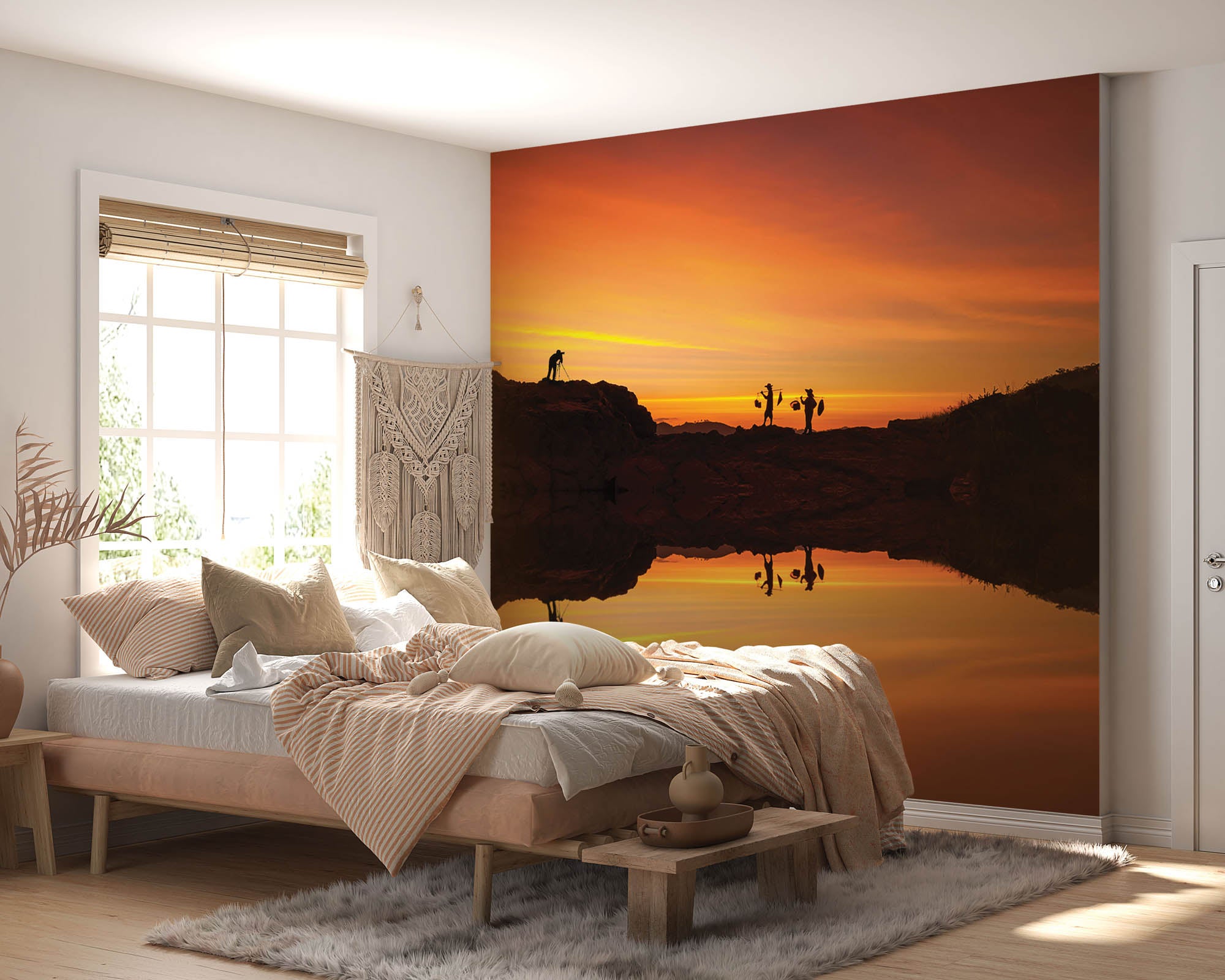 Aziatische zonsondergang - LW00070 Fotobehang