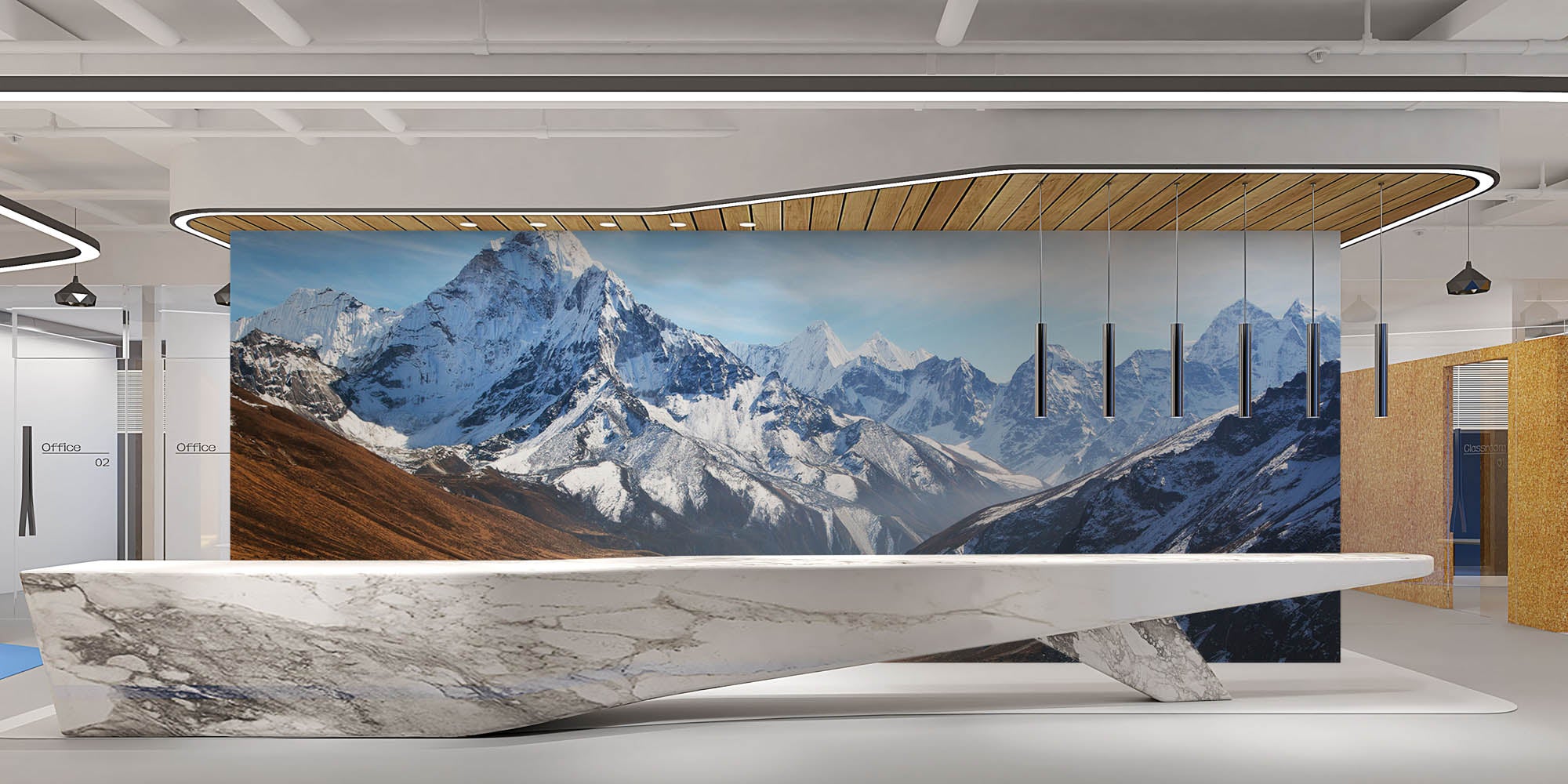 Berg Ama Dablam  - LW00118 Fotobehang