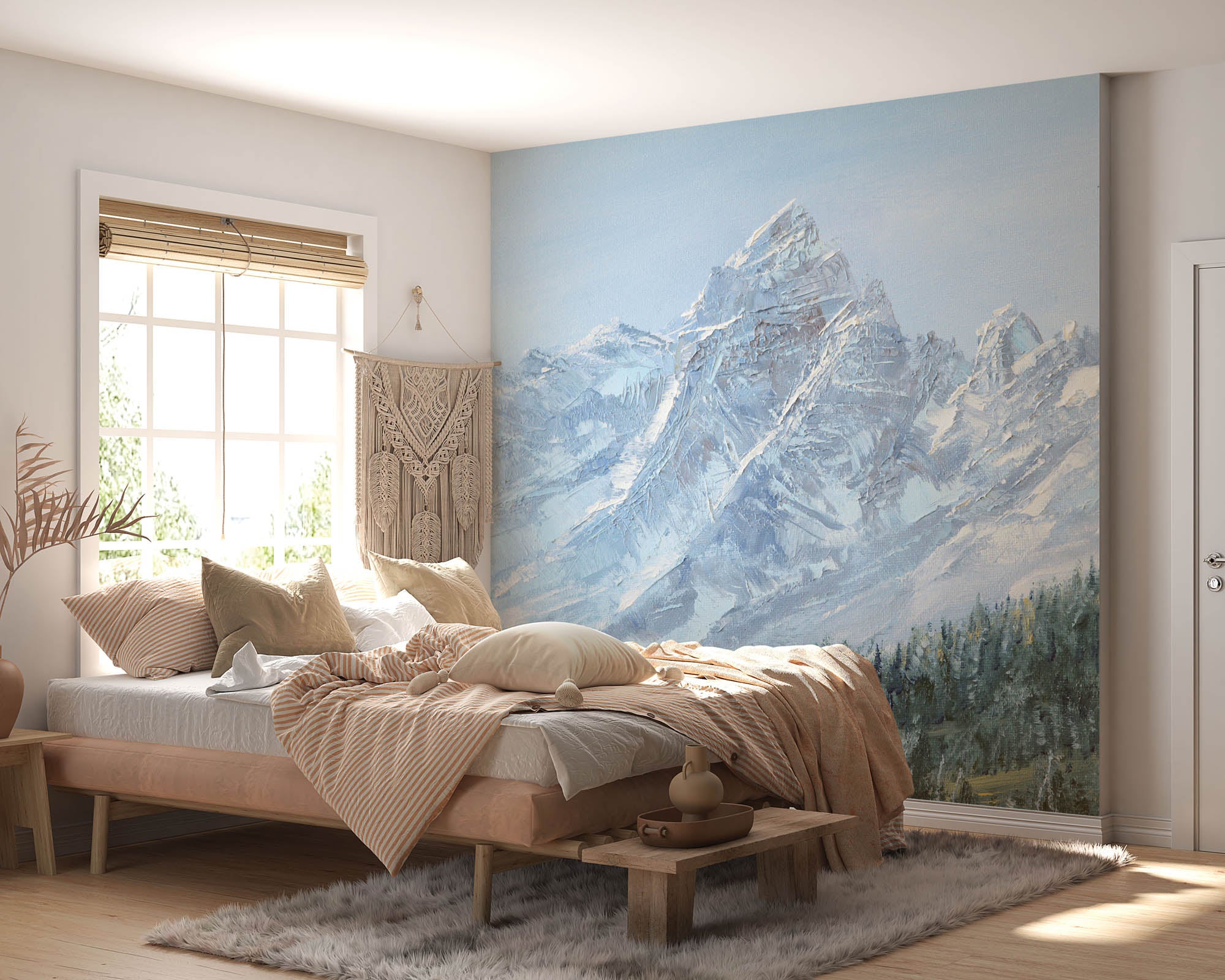 Bergen geschilderd - LW00144 Fotobehang