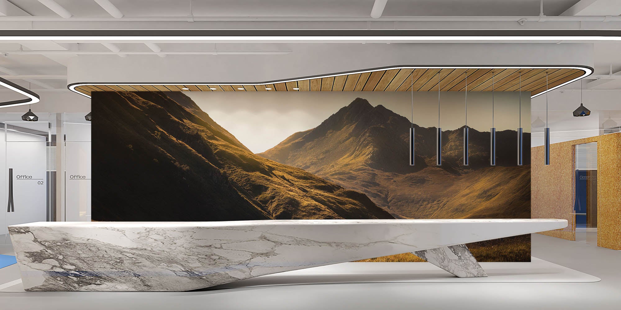 Bergen in Schotland - LW00109 Fotobehang