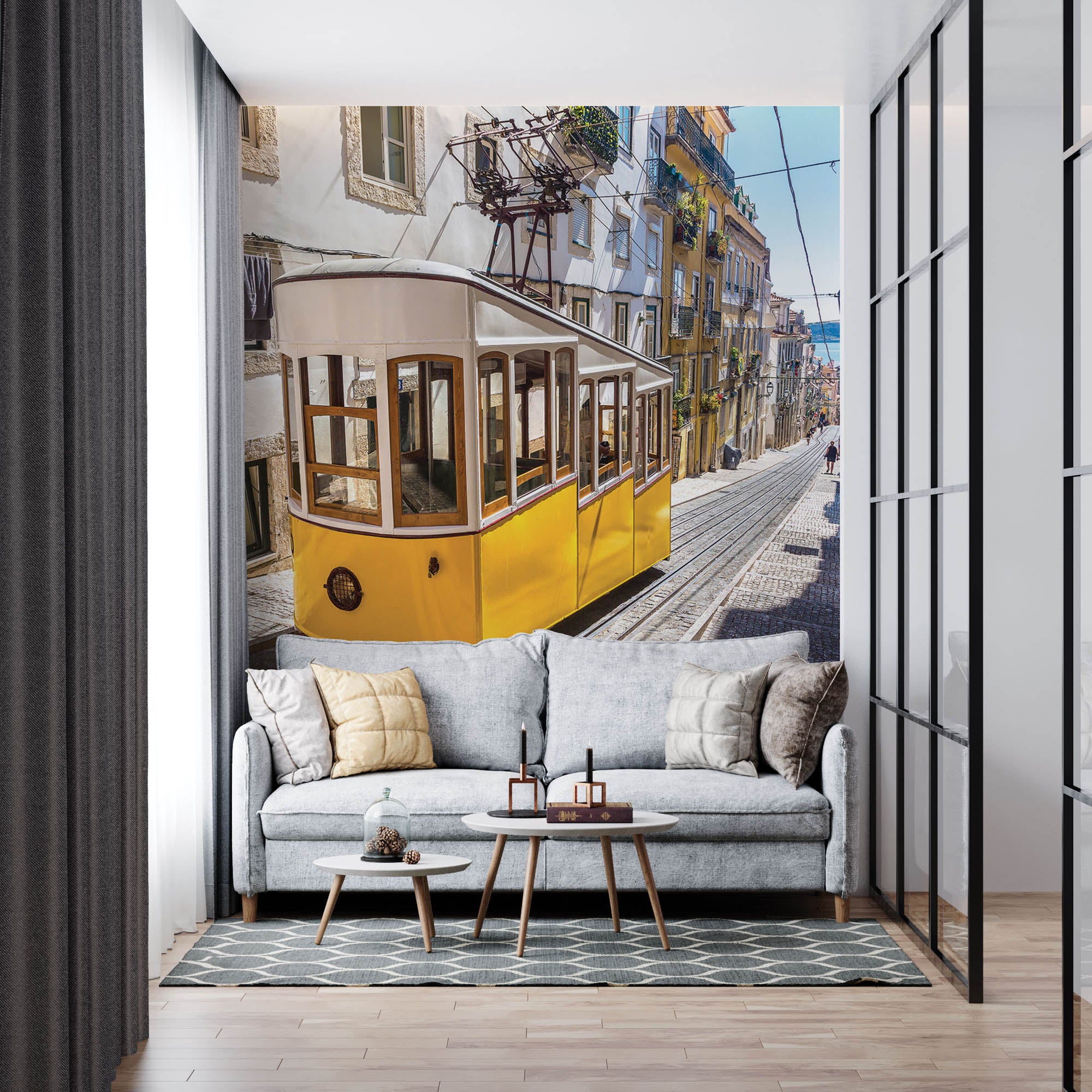 Bergkabelbaan - LW00381 Fotobehang