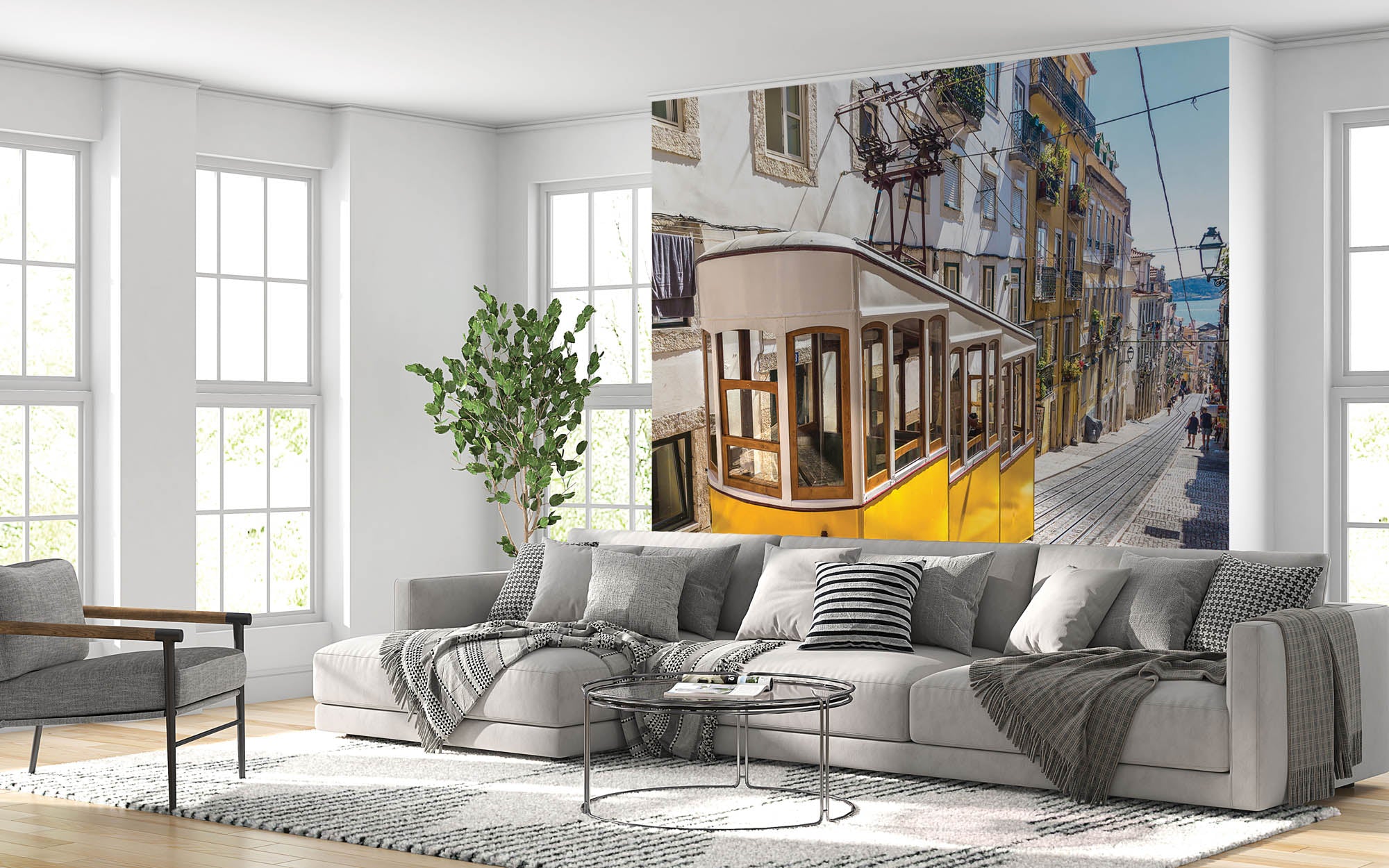 Bergkabelbaan - LW00381 Fotobehang