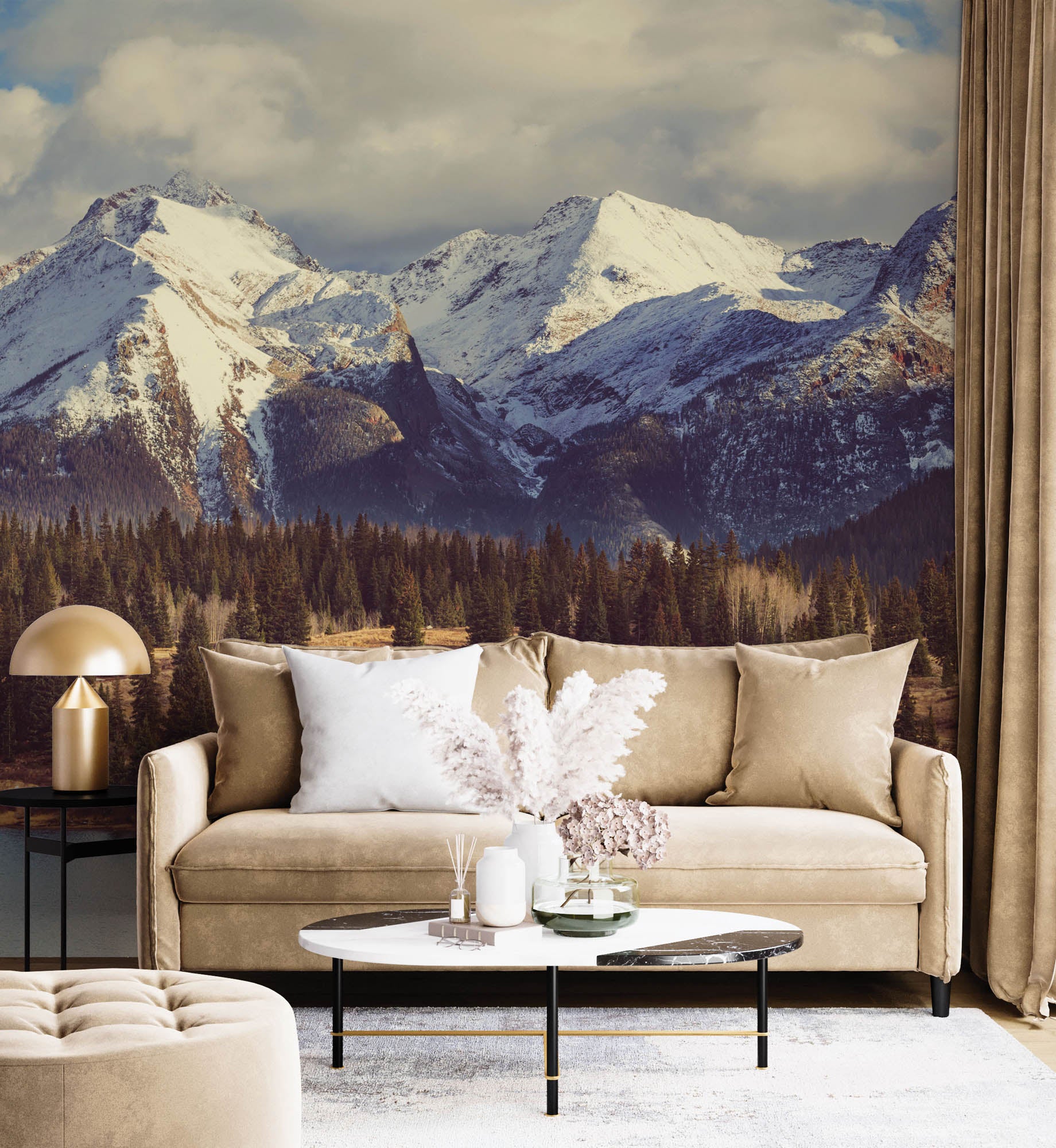 Berglandschap Rocky Mountains  - LW00127 Fotobehang